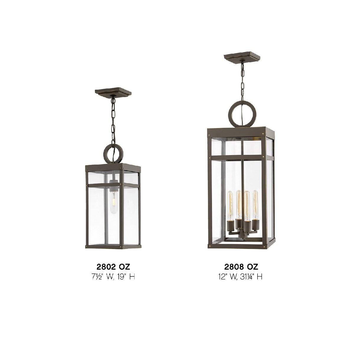 Porter 4 -Bulb 31.3" H Outdoor Hanging lantern By Lisa McDennon
