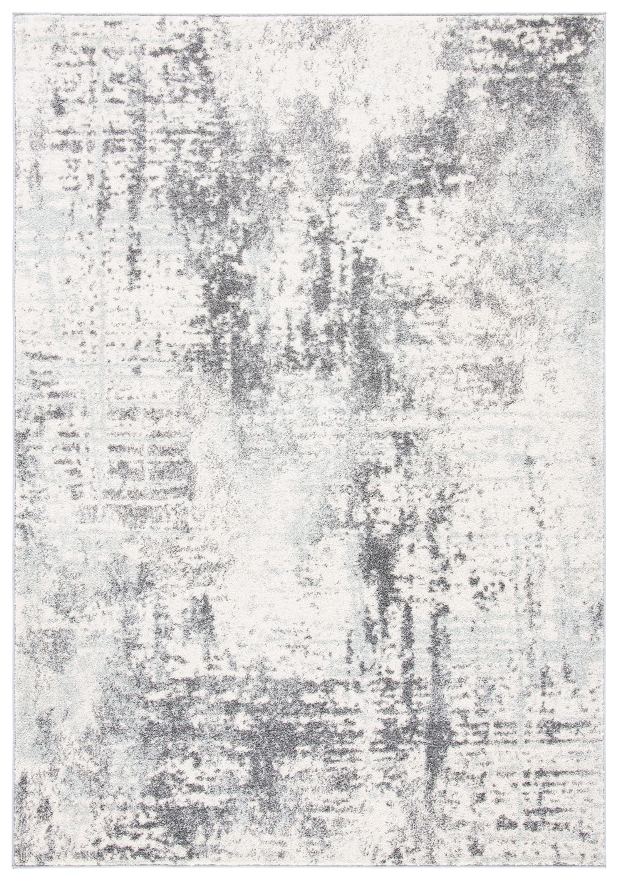 Tulum TUL232 Power Loomed Area Rug - Ivory/Charcoal - 8'x10' - Safavieh.