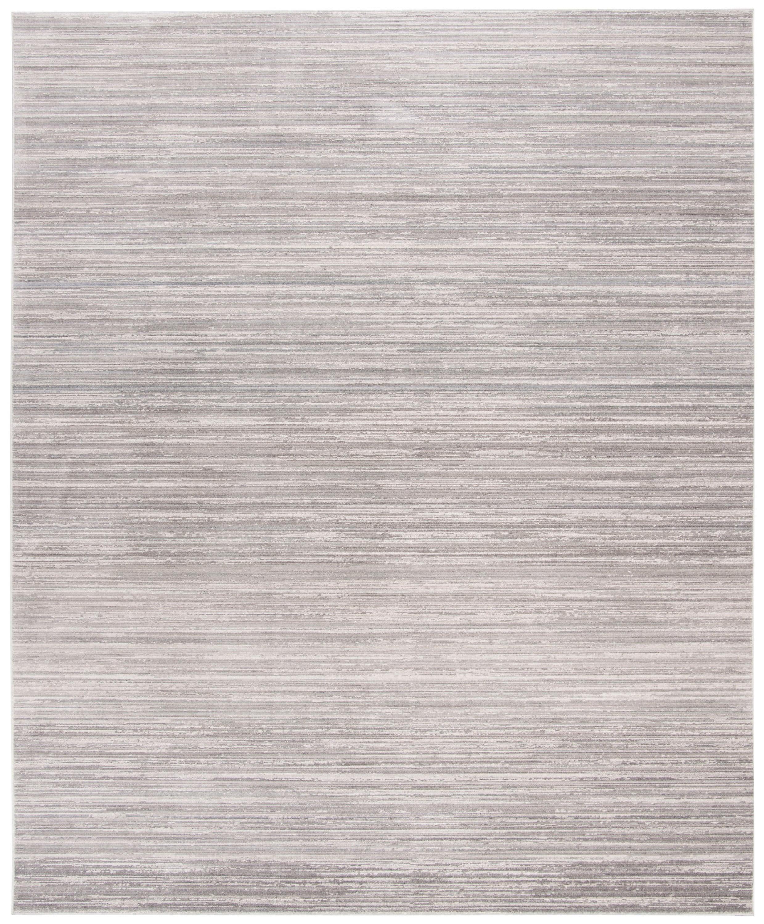 SAFAVIEH Mystique Savannah Solid Polyester Area Rug, Slate, 8' x 10'