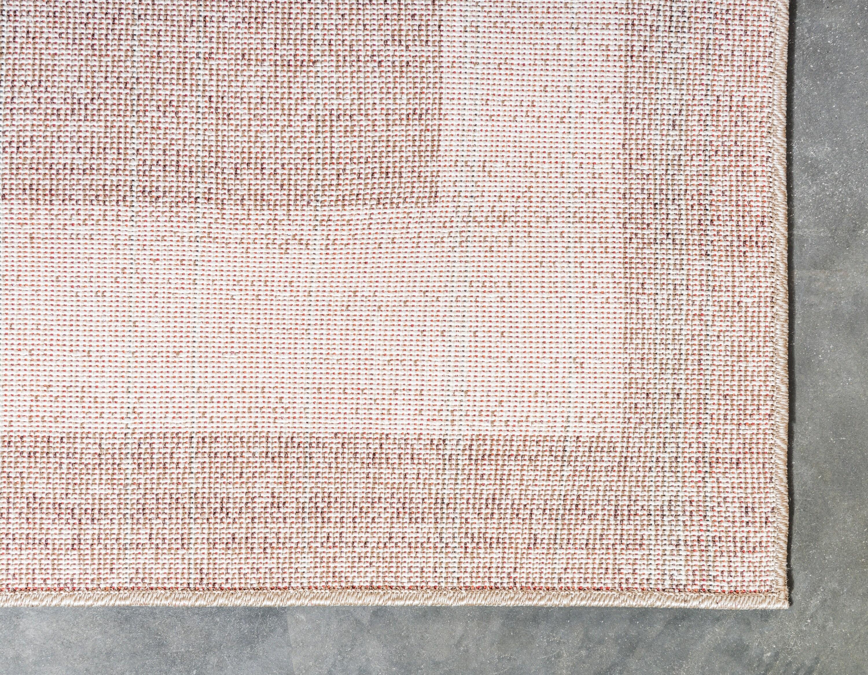 Unique Loom Del Mar Collection Area Rug - Maria (6' 1" x 9' Rectangle Light Brown/Ivory)
