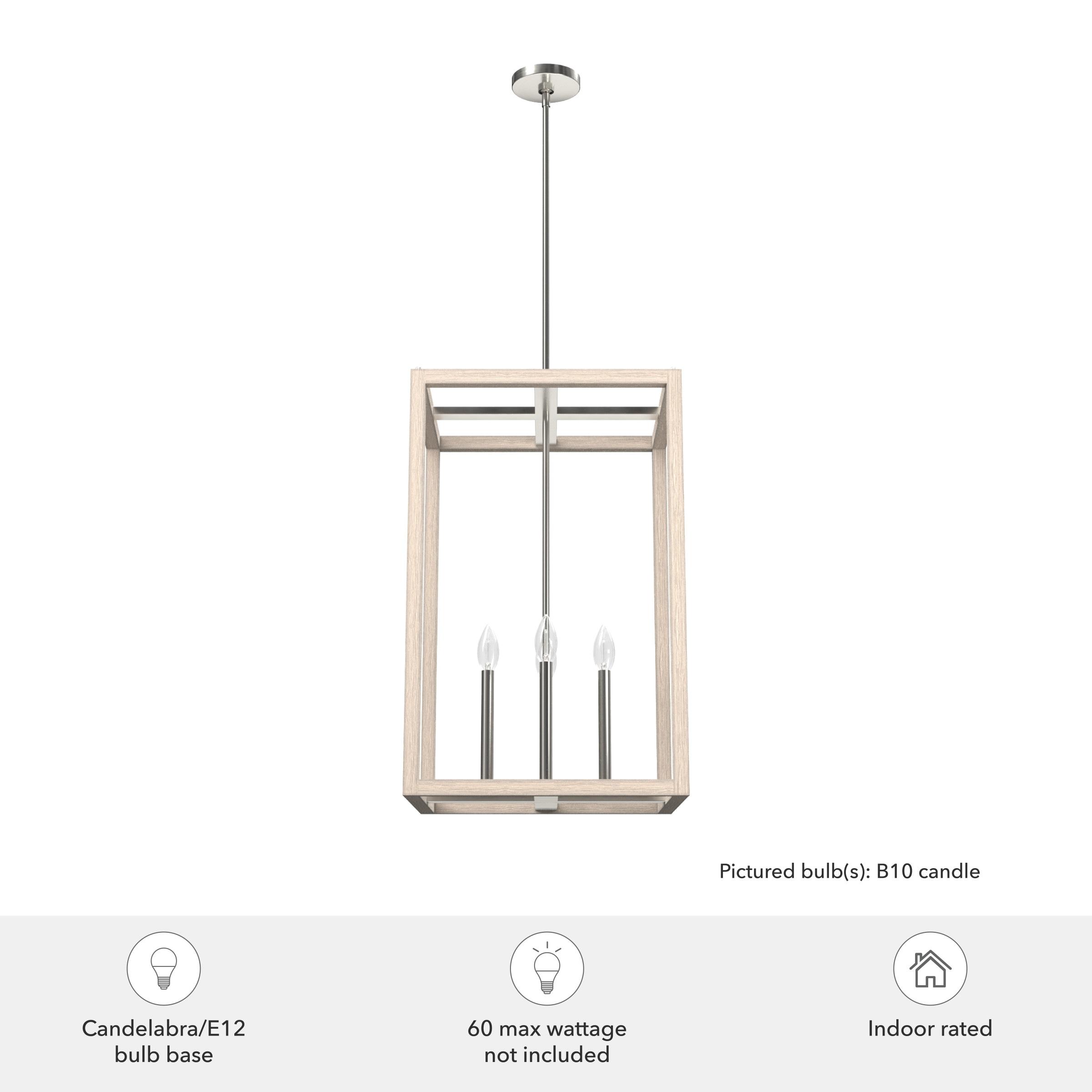 Hunter 18 Inch Squire Manor 4 Light Pendant Ceiling Light Fixture