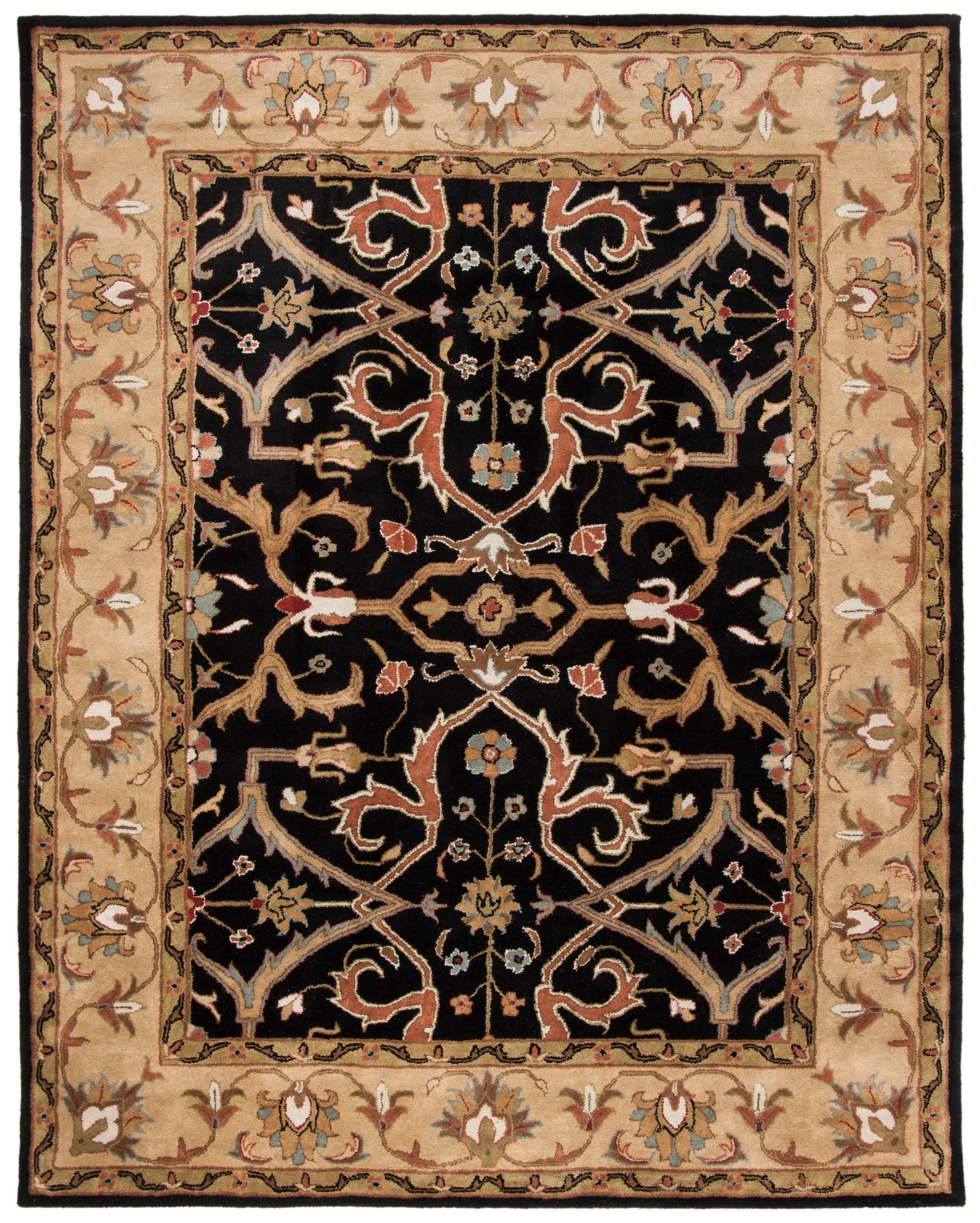 SAFAVIEH Heritage Oslo Oriental Wool Area Rug, Charcoal/Beige, 8'3" x 11'