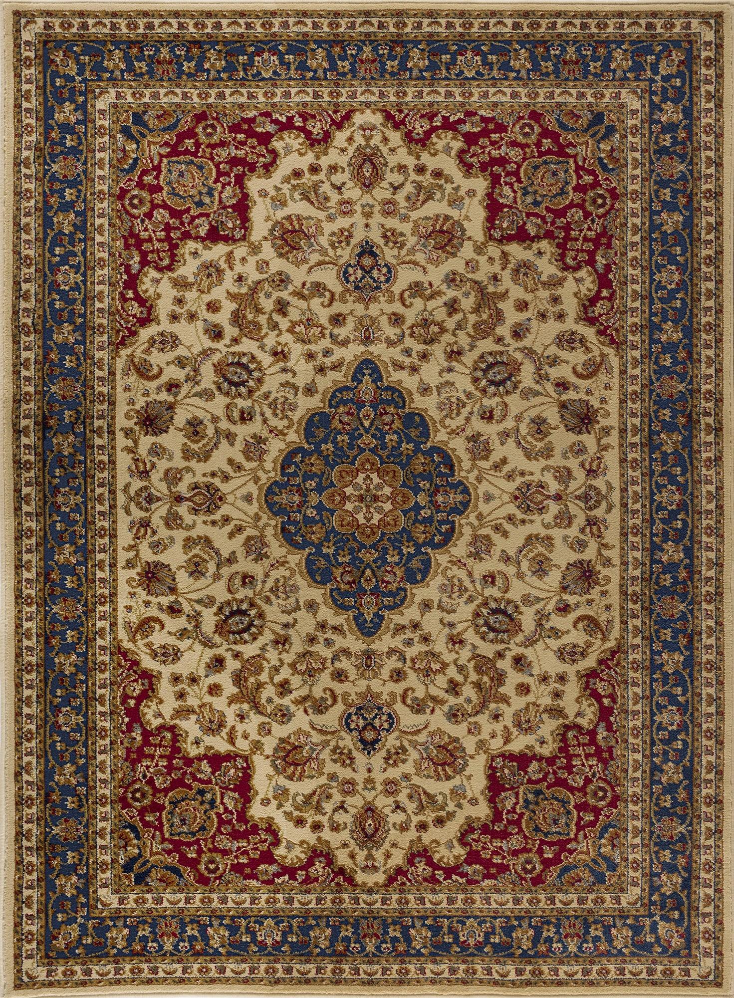 Sensation Border Ivory 9 ft. x 12 ft. Indoor Area Rug
