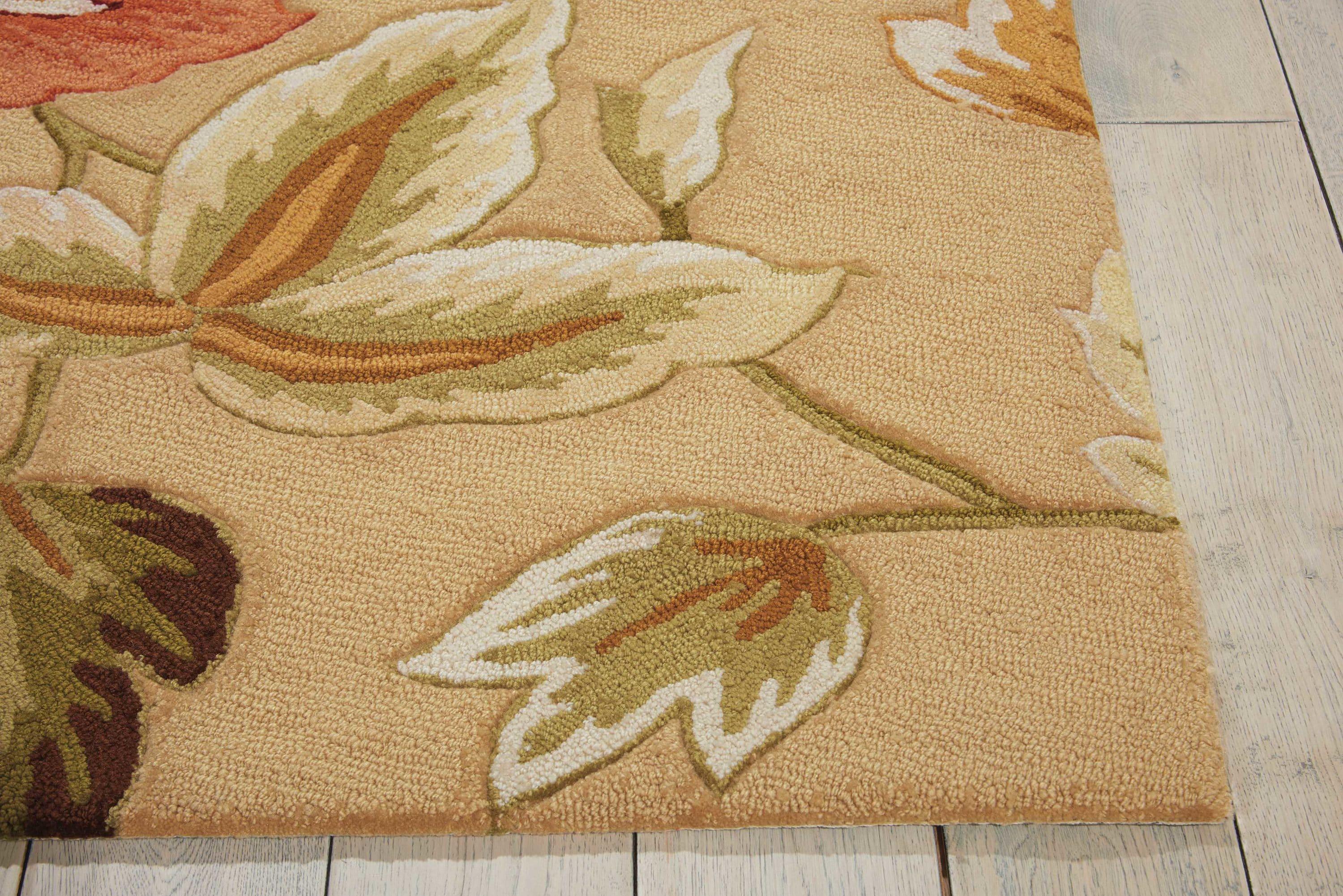 Nourison Fantasy Beige Area Rug FA11 5' x 7'6"
