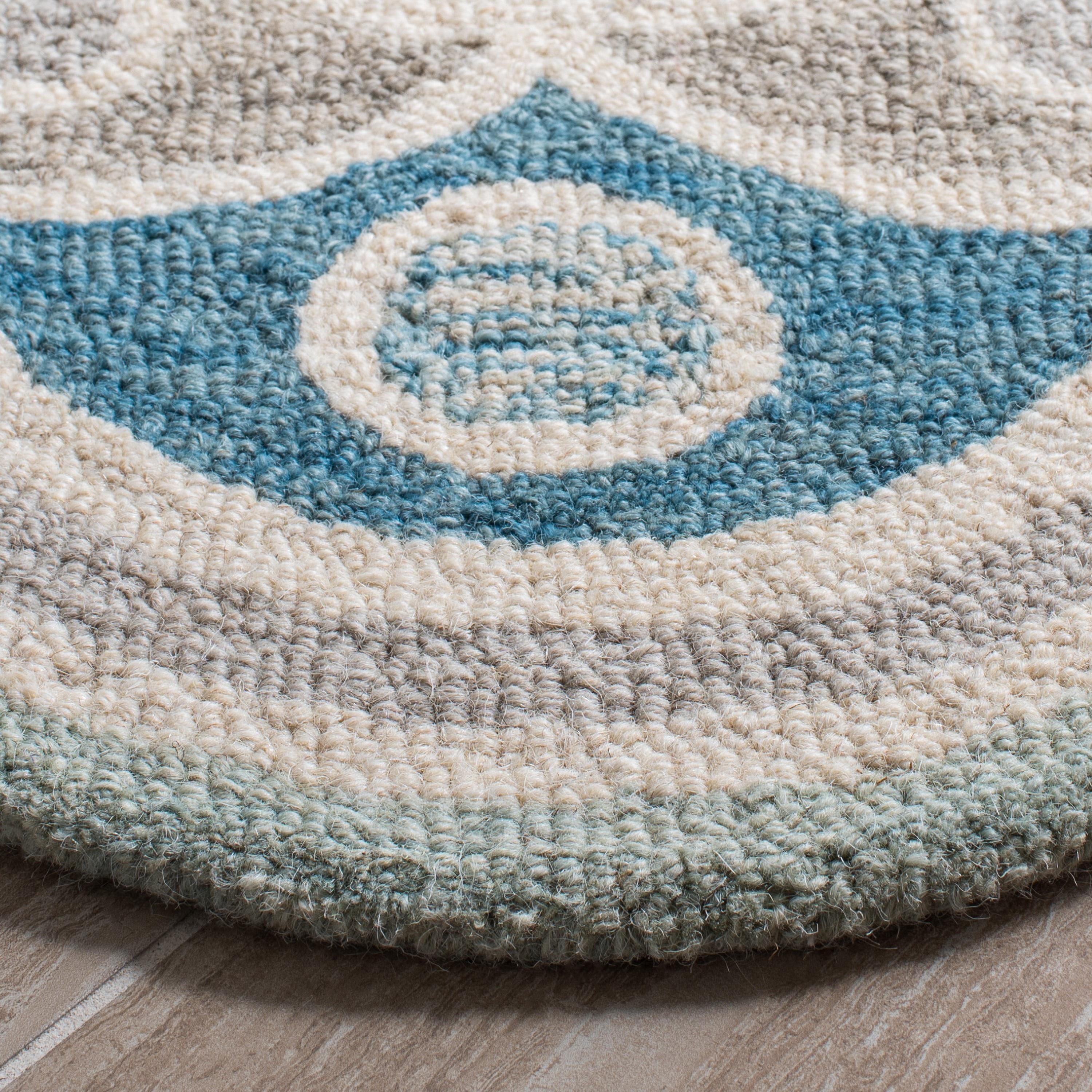 SAFAVIEH Novelty NOV101A Handmade Grey / Blue Rug