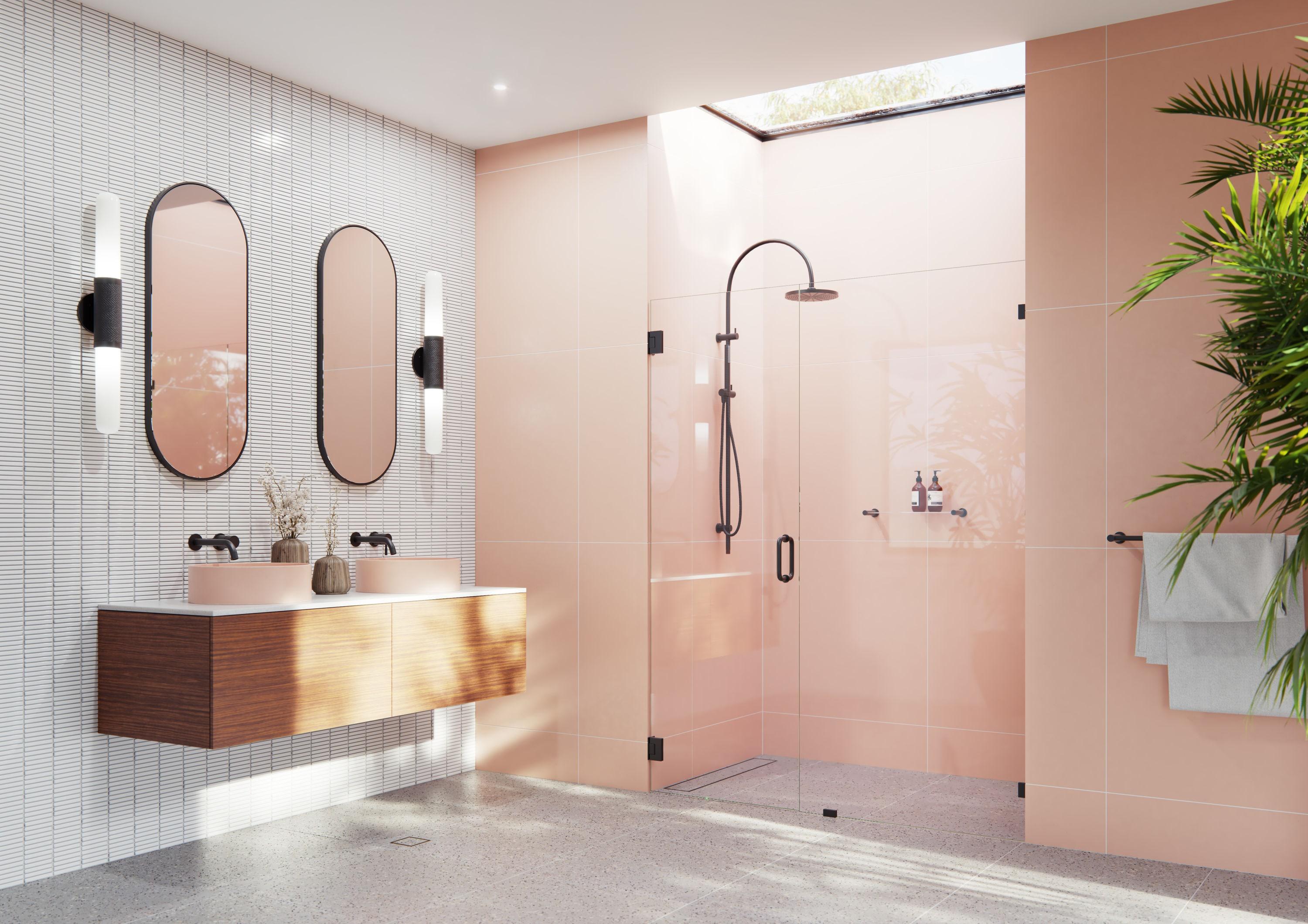 Illume 57.5 in. x 78 in. Fully Frameless Wall Hinge Shower Door