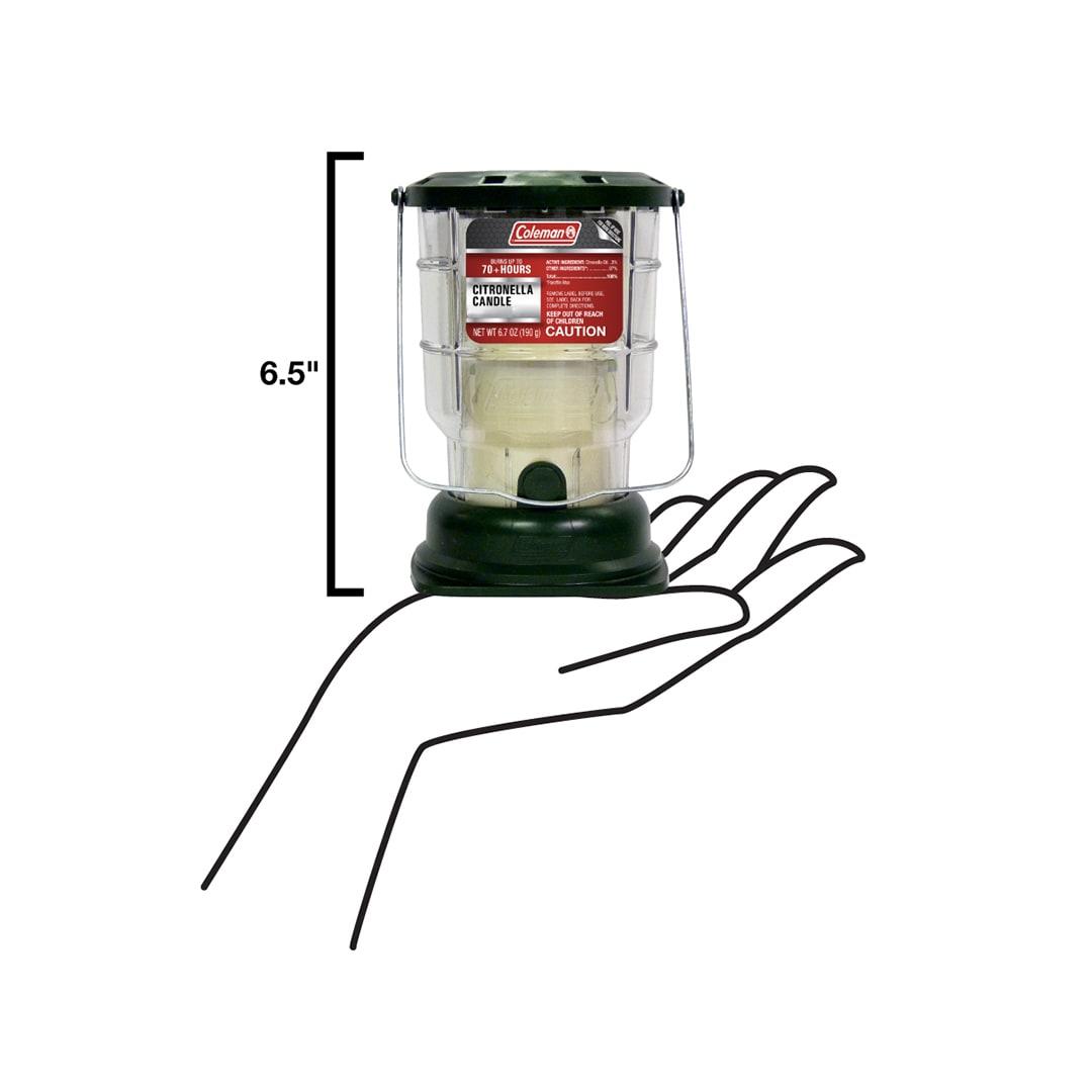 Coleman Citronella Candle Outdoor Lantern - 70+ Hours, 6.7 Ounce, Green