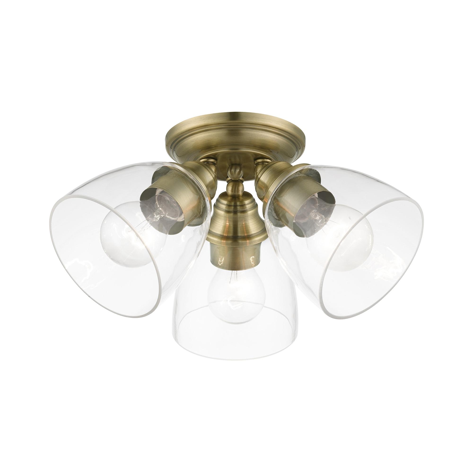 Gunnbjorn 3-Light 14.25" Semi Flush Mount