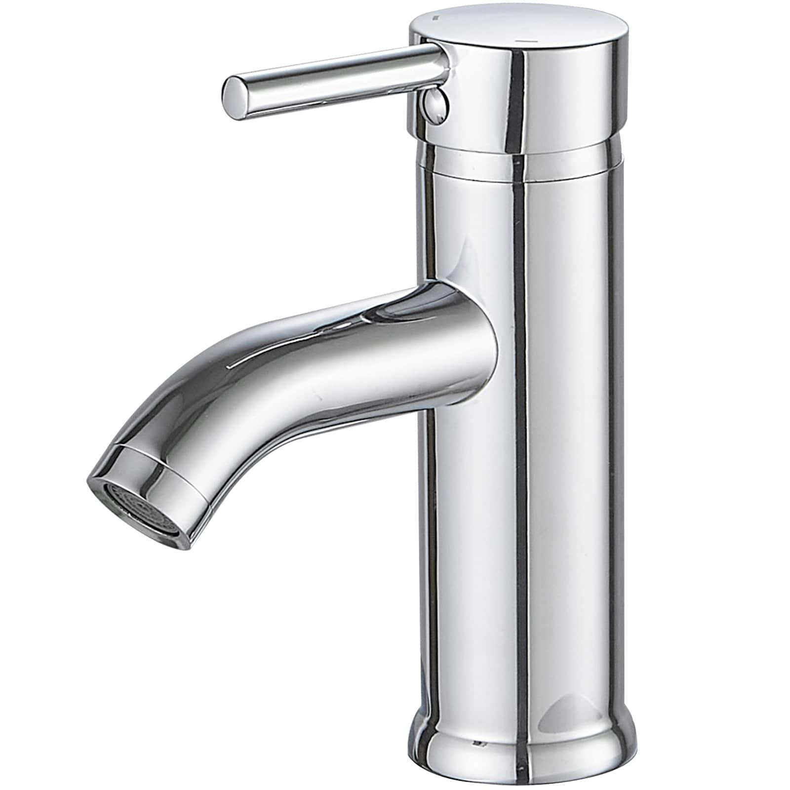 Single-Hole Single-handle Bathroom Faucet with Drain Assembly