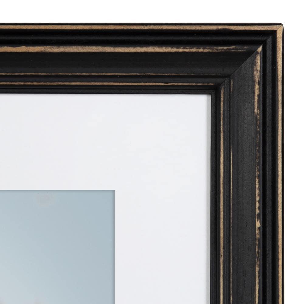 6pc Bordeaux Frame Box Set Black - Kate & Laurel All Things Decor: Wall Display, Sawtooth Hanger, Wood Material