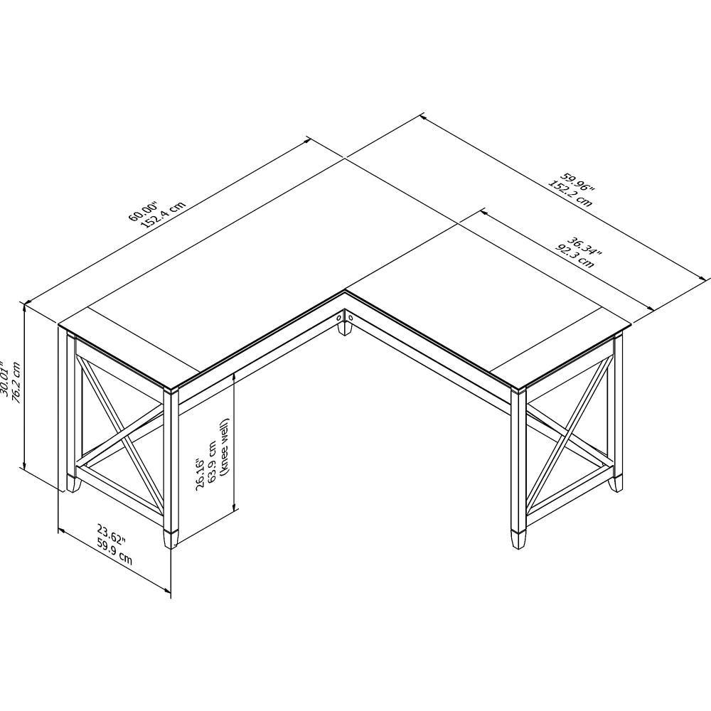 Huckins 60W L Shaped Desk