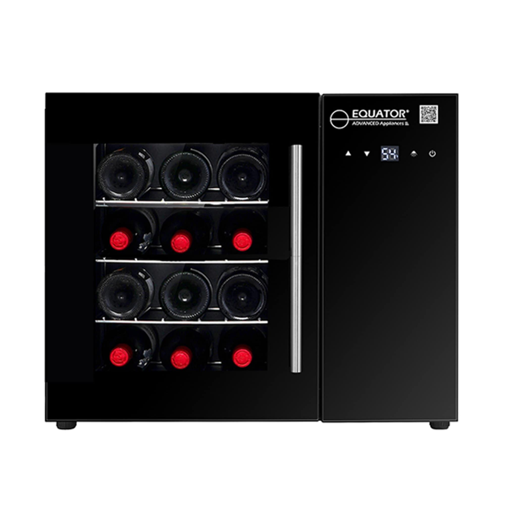 Equator Advanced Appliances 12 Bottles Countertop Wine Refrigerator Black Touch Control 110V