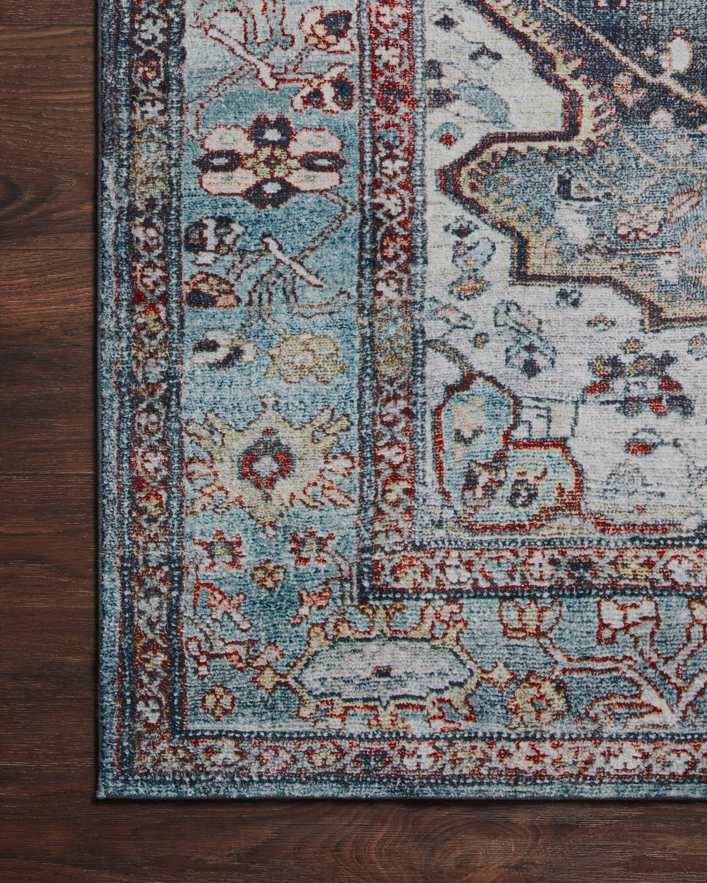 Loloi II Loloi Margot Ocean/Brick Area Rug feat. CloudPile