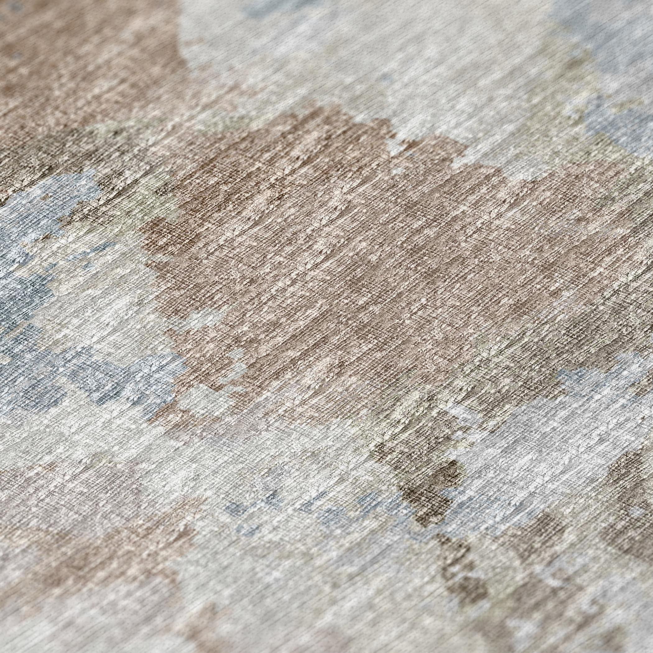 Addison Rugs Indoor/ Outdoor Accord Modern Polyester Washable Rug New 1'8" x 2'6" - Mocha Teal