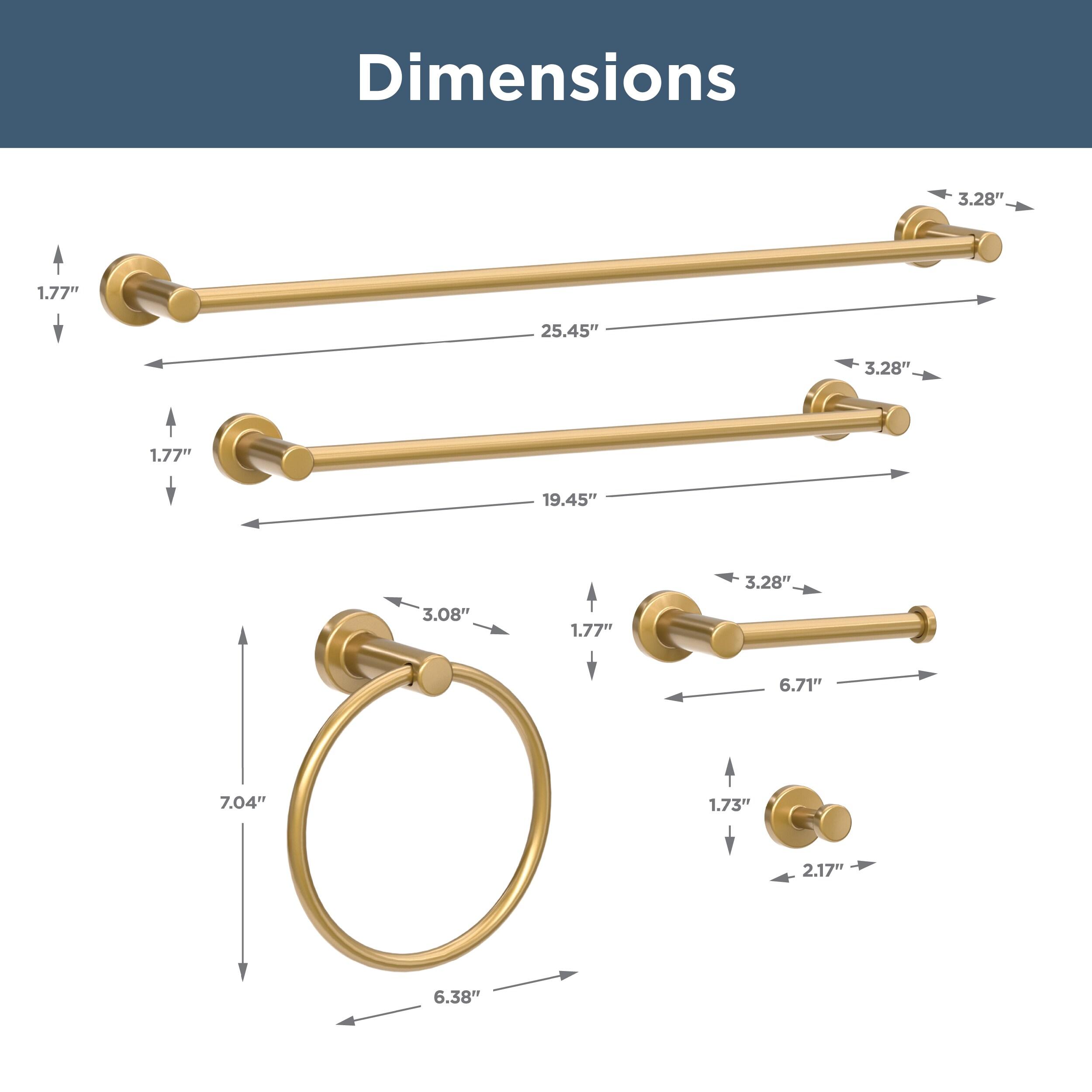 Franklin Brass 5 - Piece Bathroom Hardware Set WAK65-BB