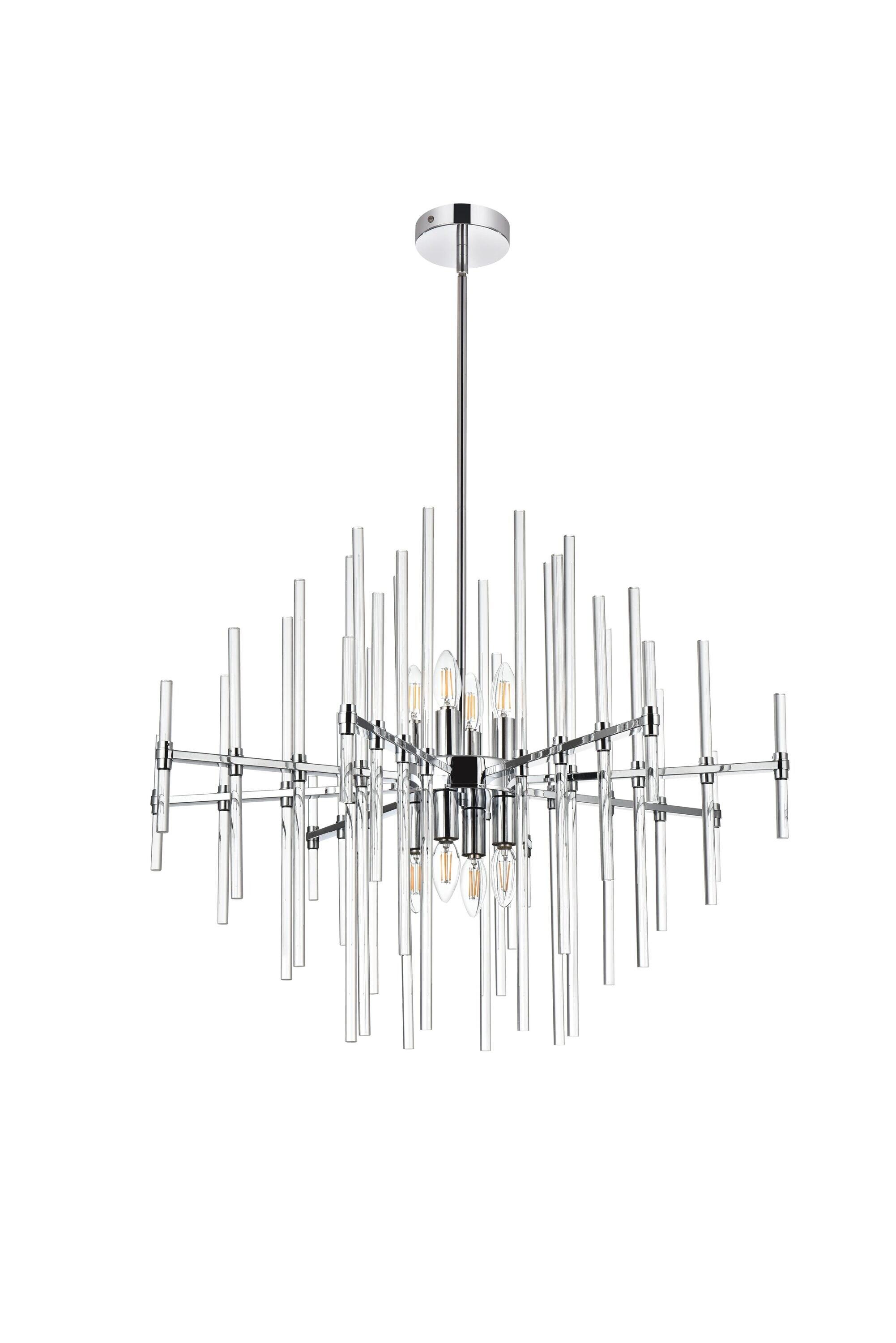 Elegant Lighting Sienna 8 - Light Pendant in  Chrome