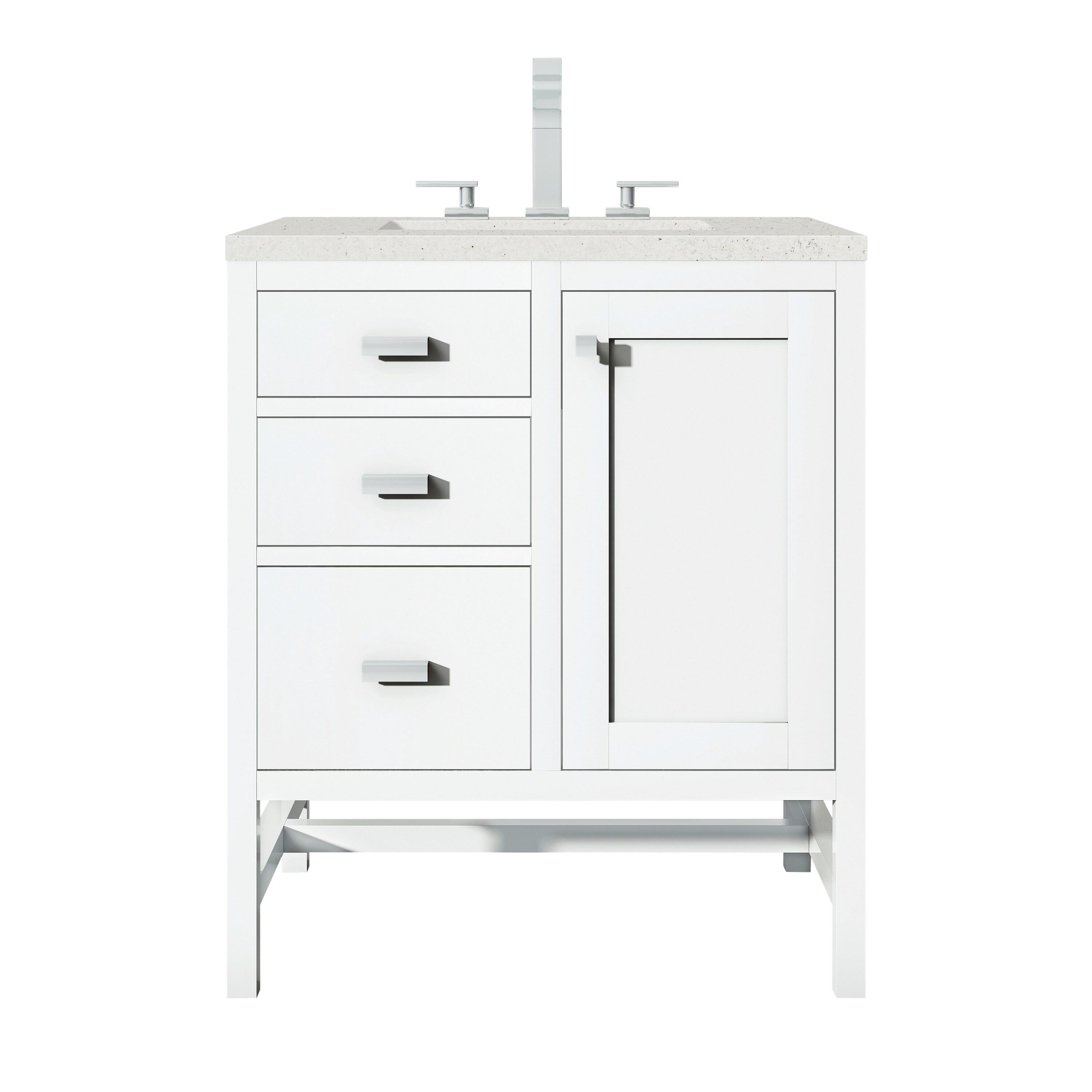 Addison 30'' Single Bathroom Vanity with Quartz Top