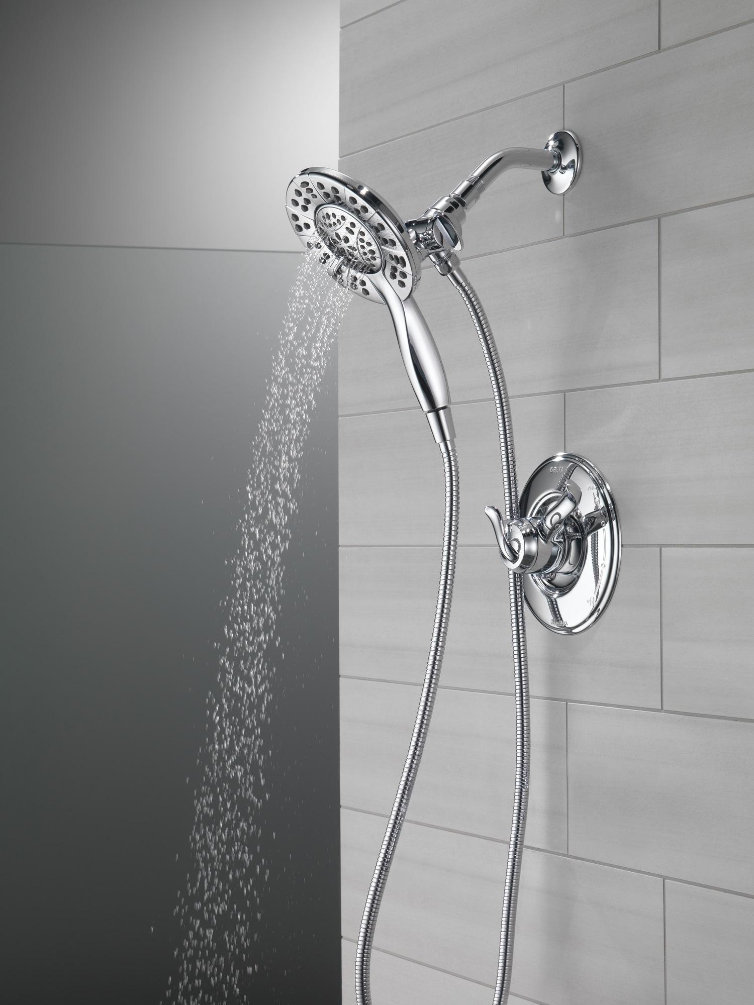 In2ition 2-in-1 Dual Hand Held Shower Head, 3-Spray Detachable Round Shower Head 1.75 GPM