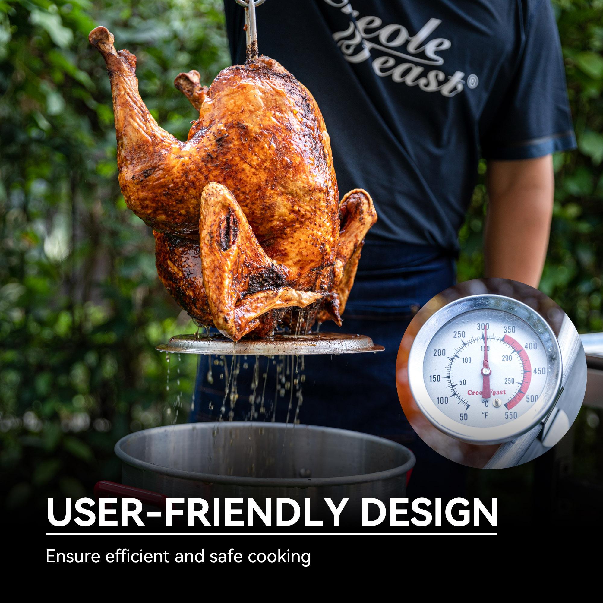 Creole Feast Creole Feast Premium Aluminum 30 Qt. Turkey Fryer And 10 Qt. Fish Fryer Boiler Steamer Set