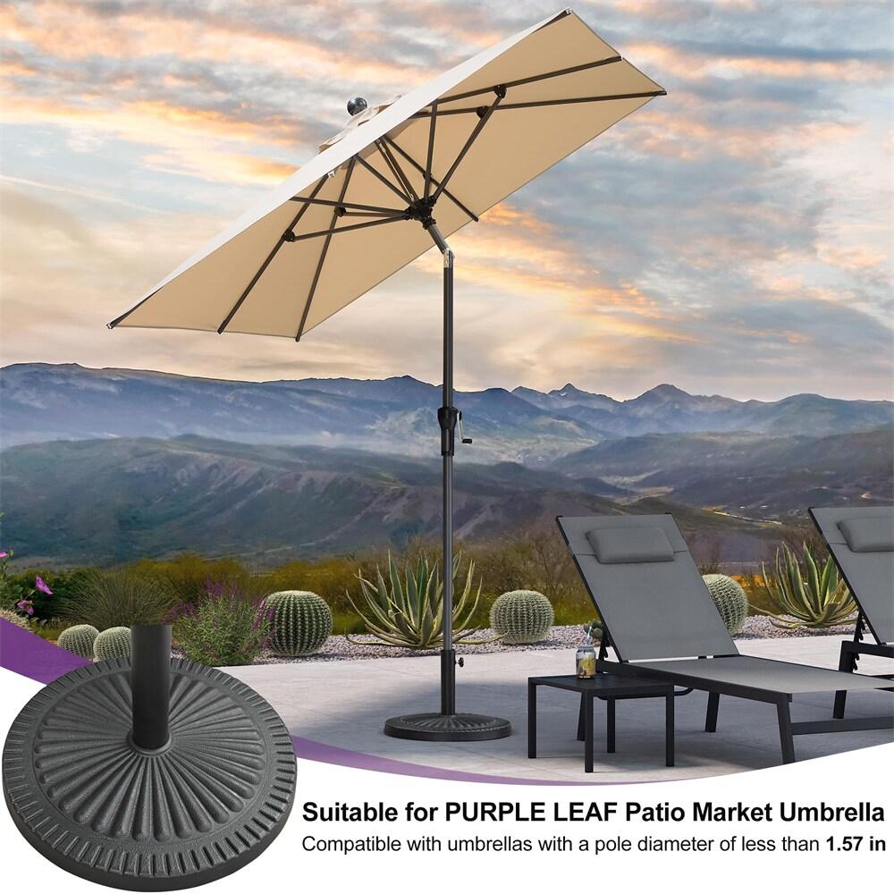 Black Heavy Duty Plastic Patio Umbrella Base