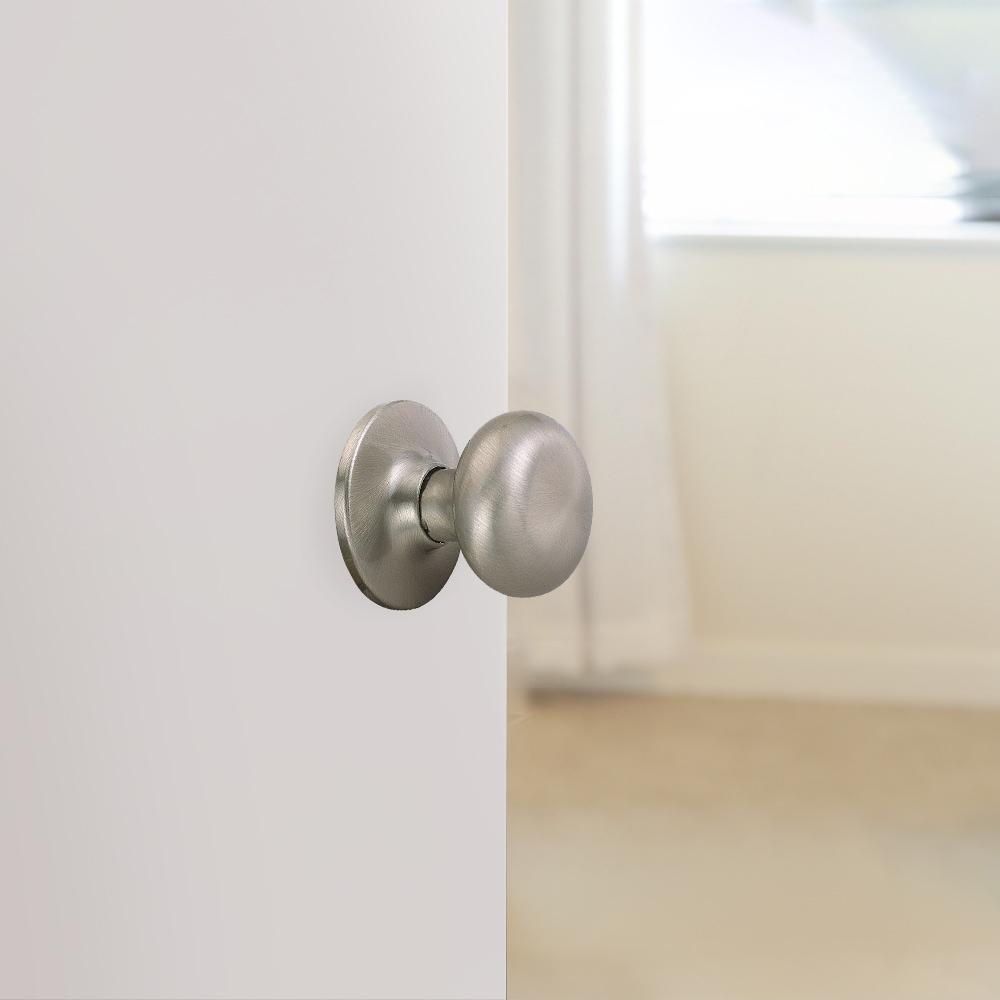 Design House 753301 Cambridge 2-Way Adjustable Passage Door Knob, Satin Nickel