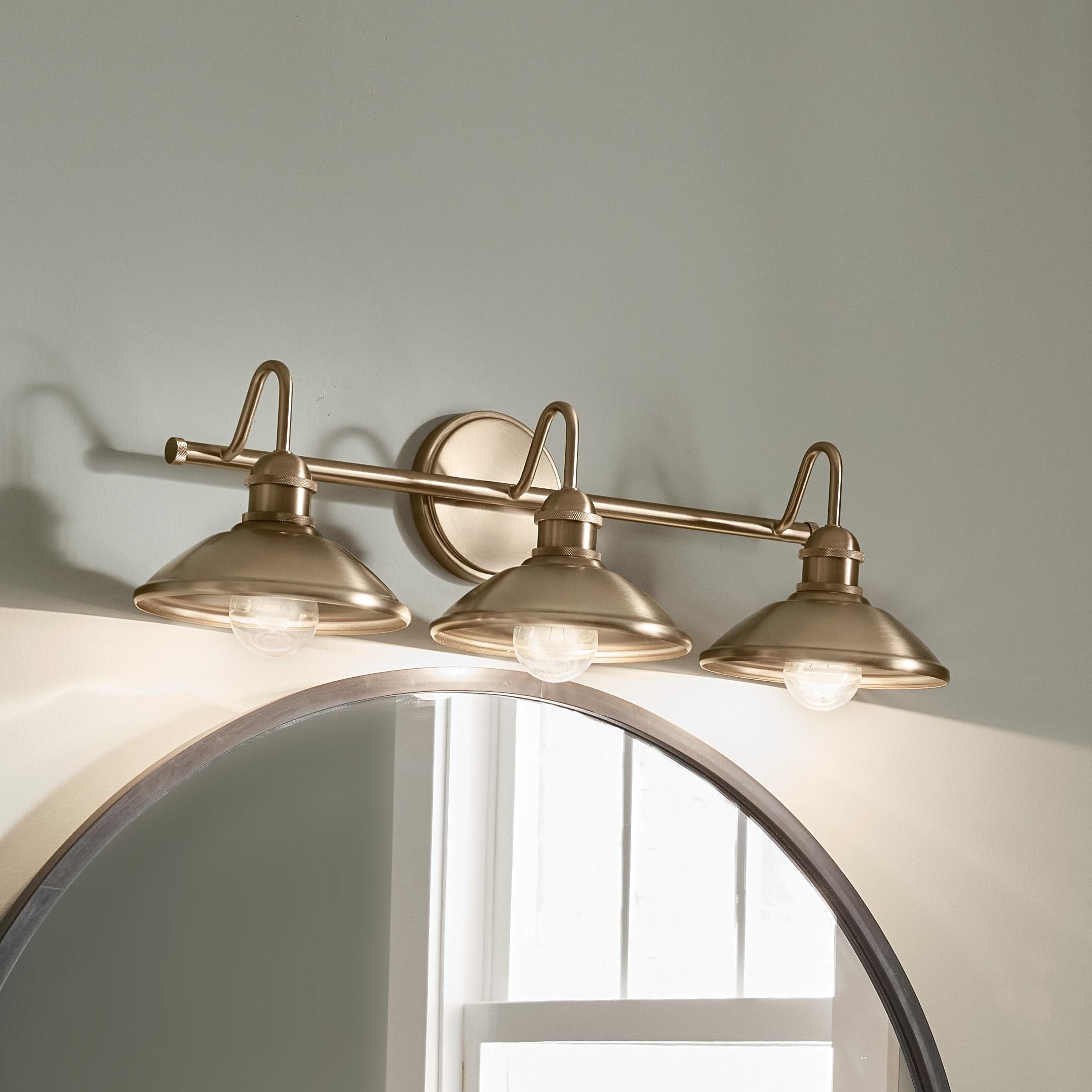 Kichler Lighting Clyde 3 - Light Vanity in  Champagne Bronze