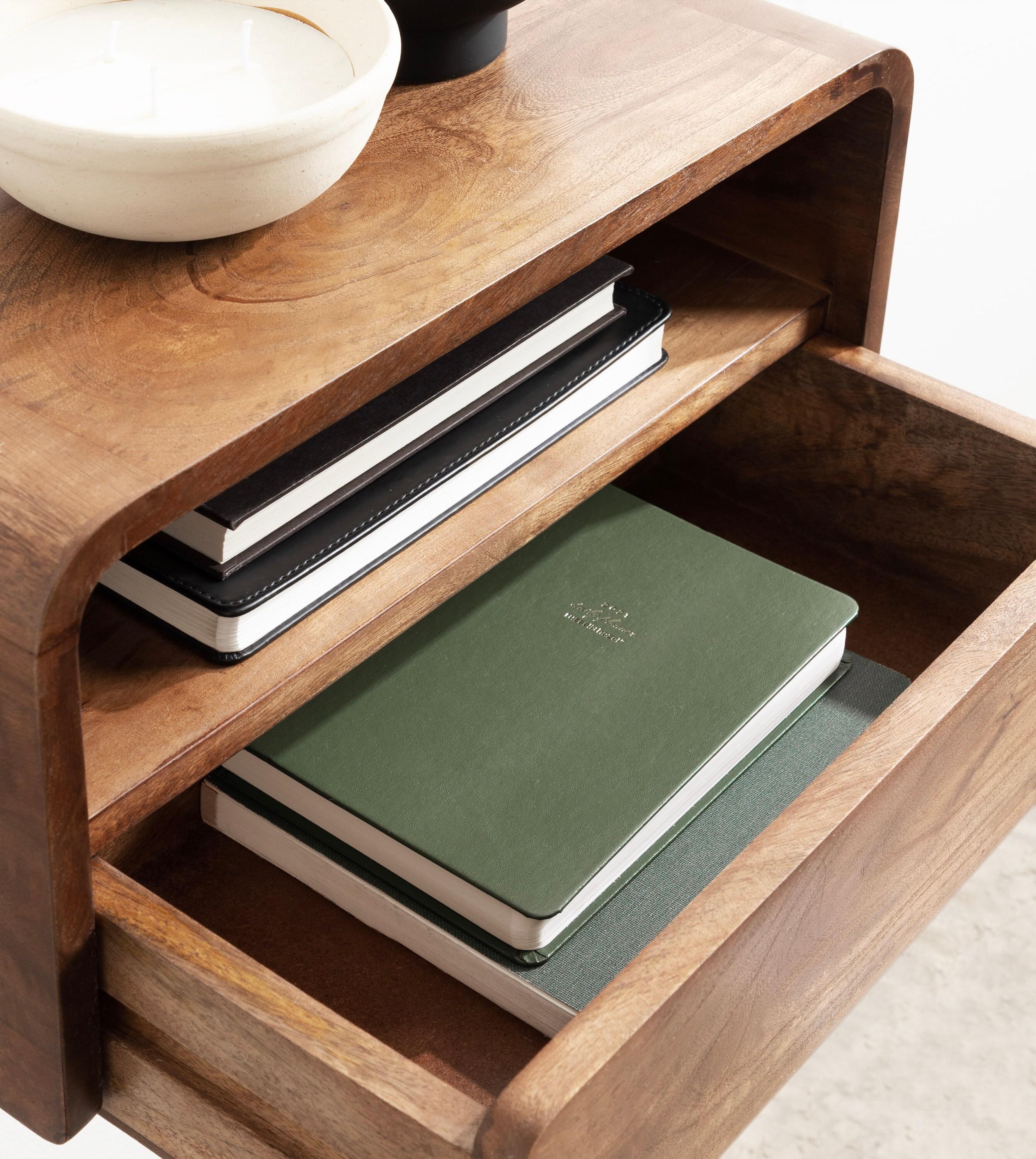 Langley 9'' Tall Solid Wood Floating Shelf