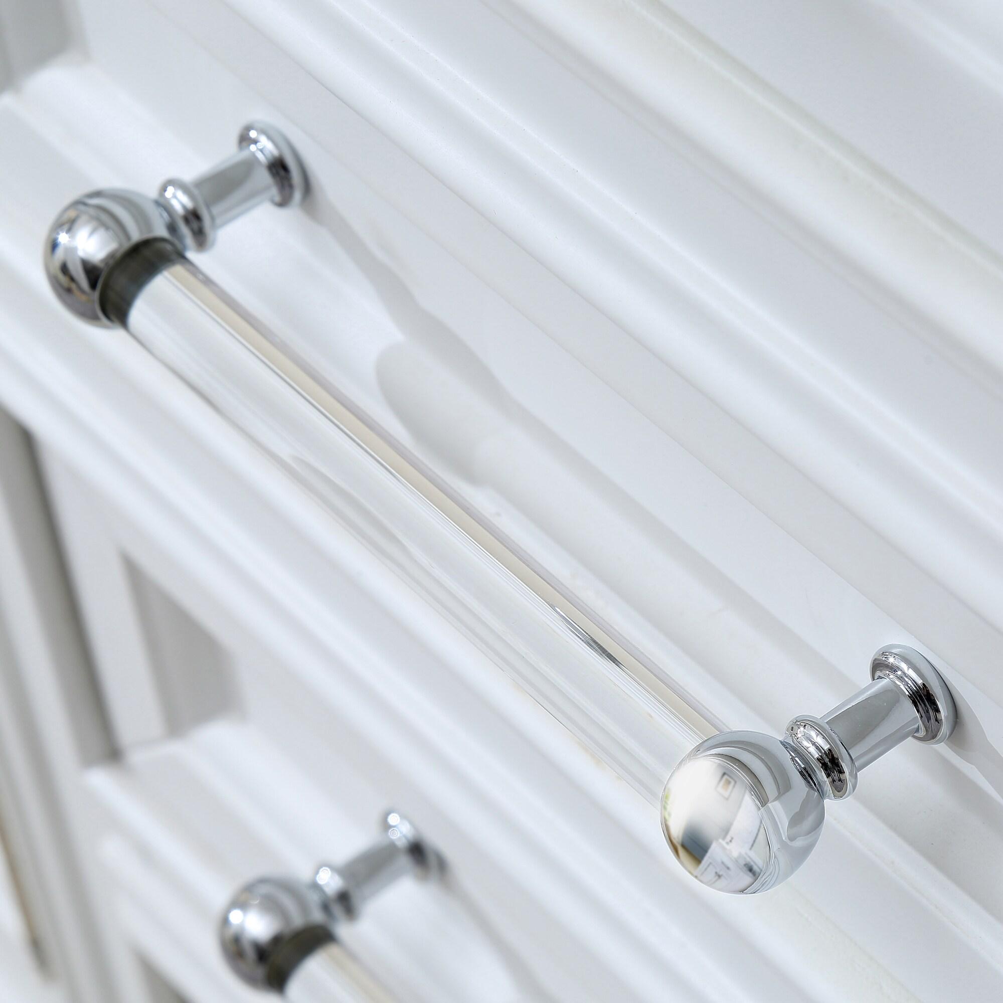 Water Creation Derby 60" Wood Double Bathroom Vanity in Pure White & Chrome