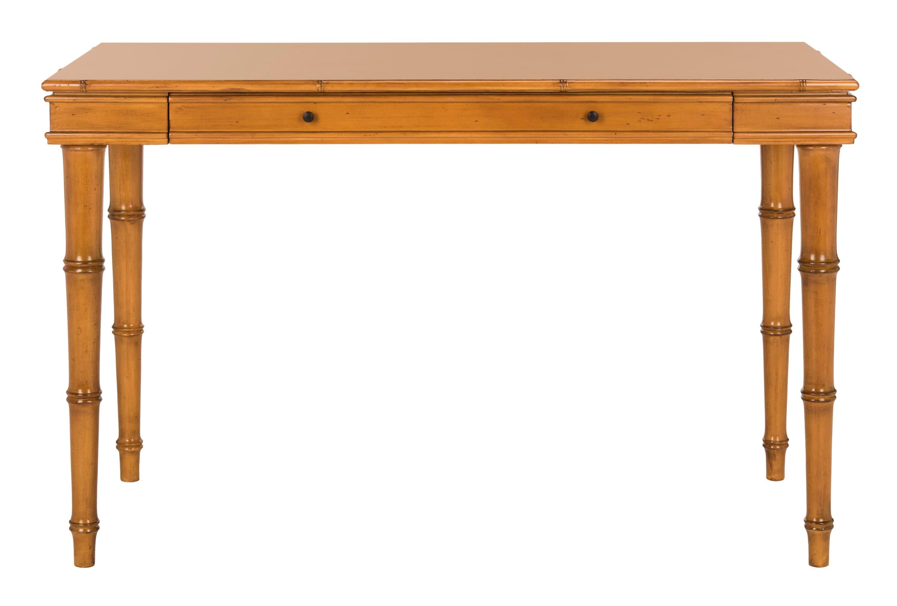 Noely  1 Drawer Writing Desk - DSK3500 - Brown - Safavieh