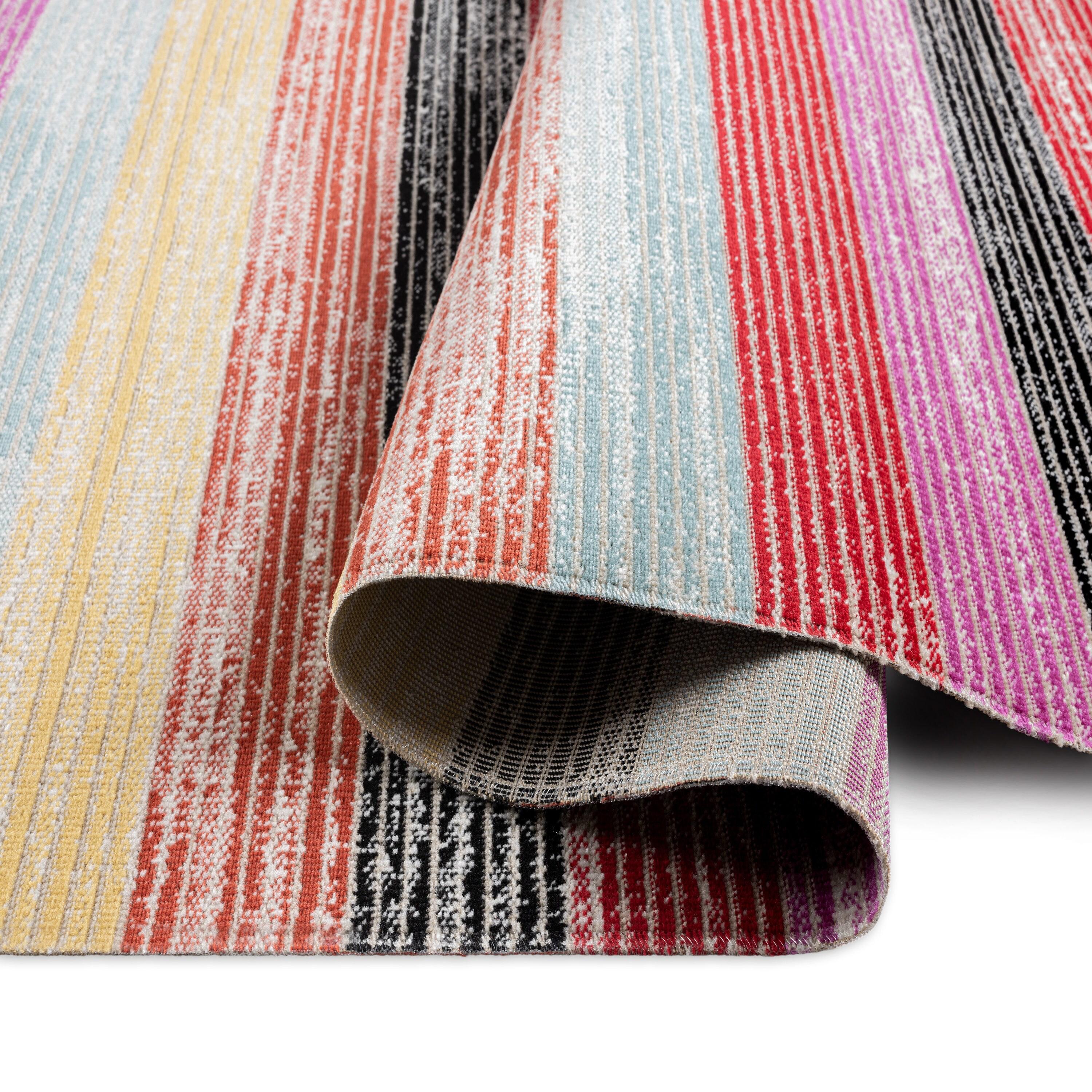 Nicole Miller New York Patio Sofia Estelle Contemporary Striped Indoor/Outdoor Area Rug