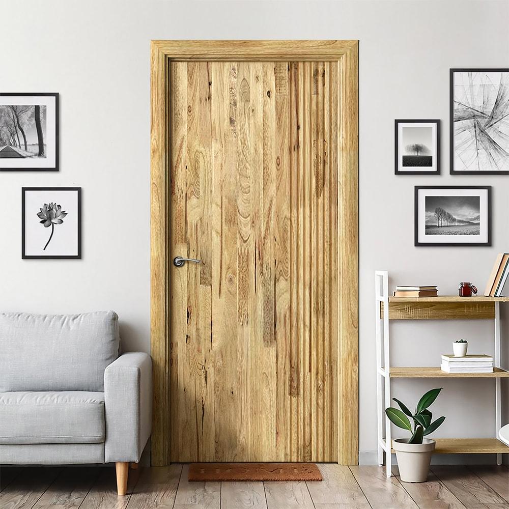 Calhome Paneled Pine Wood Standard Door