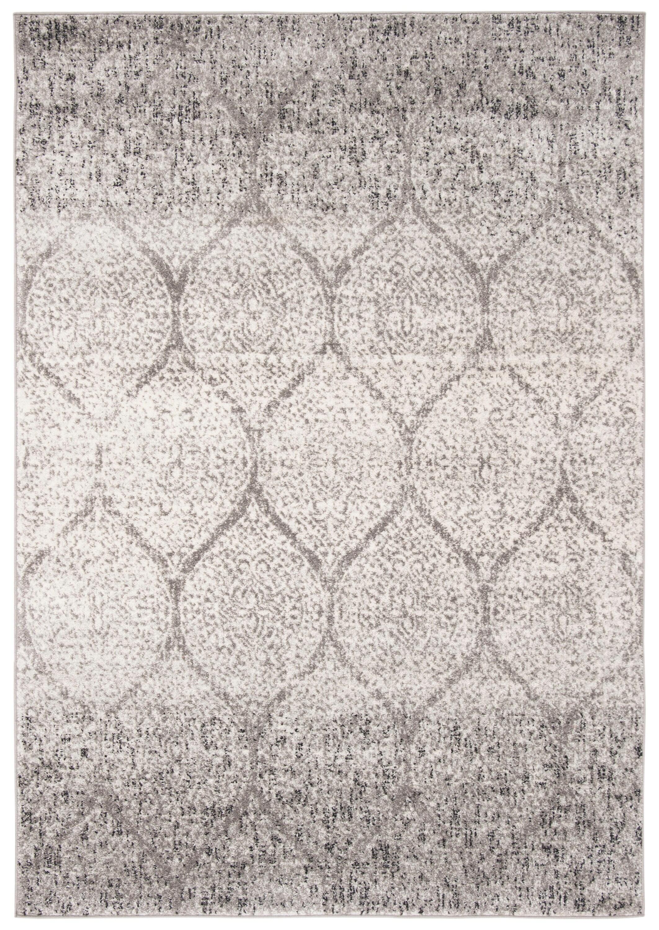 Madison MAD604 Power Loomed Indoor Area Rug - Grey/Ivory - 4'x6' - Safavieh