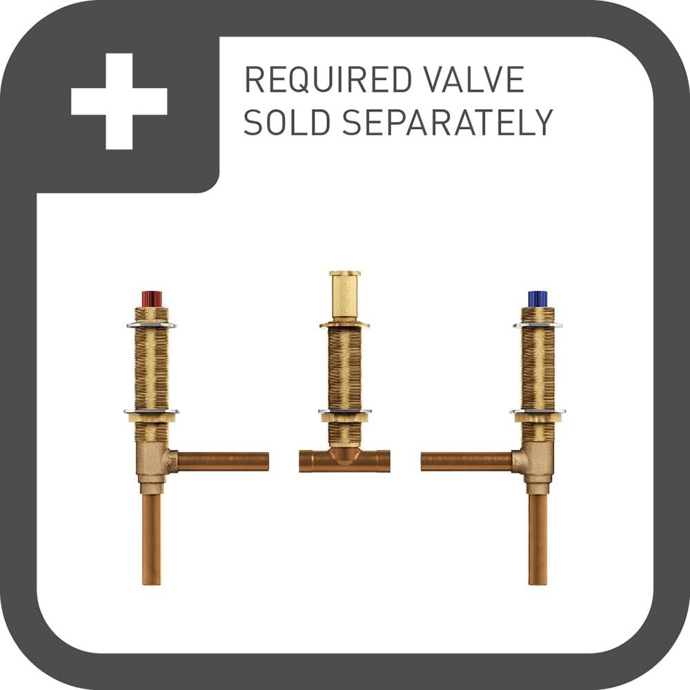Moen Dartmoor Double Handle Deck Mounted Roman Tub Faucet Trim Kit, Valve Required