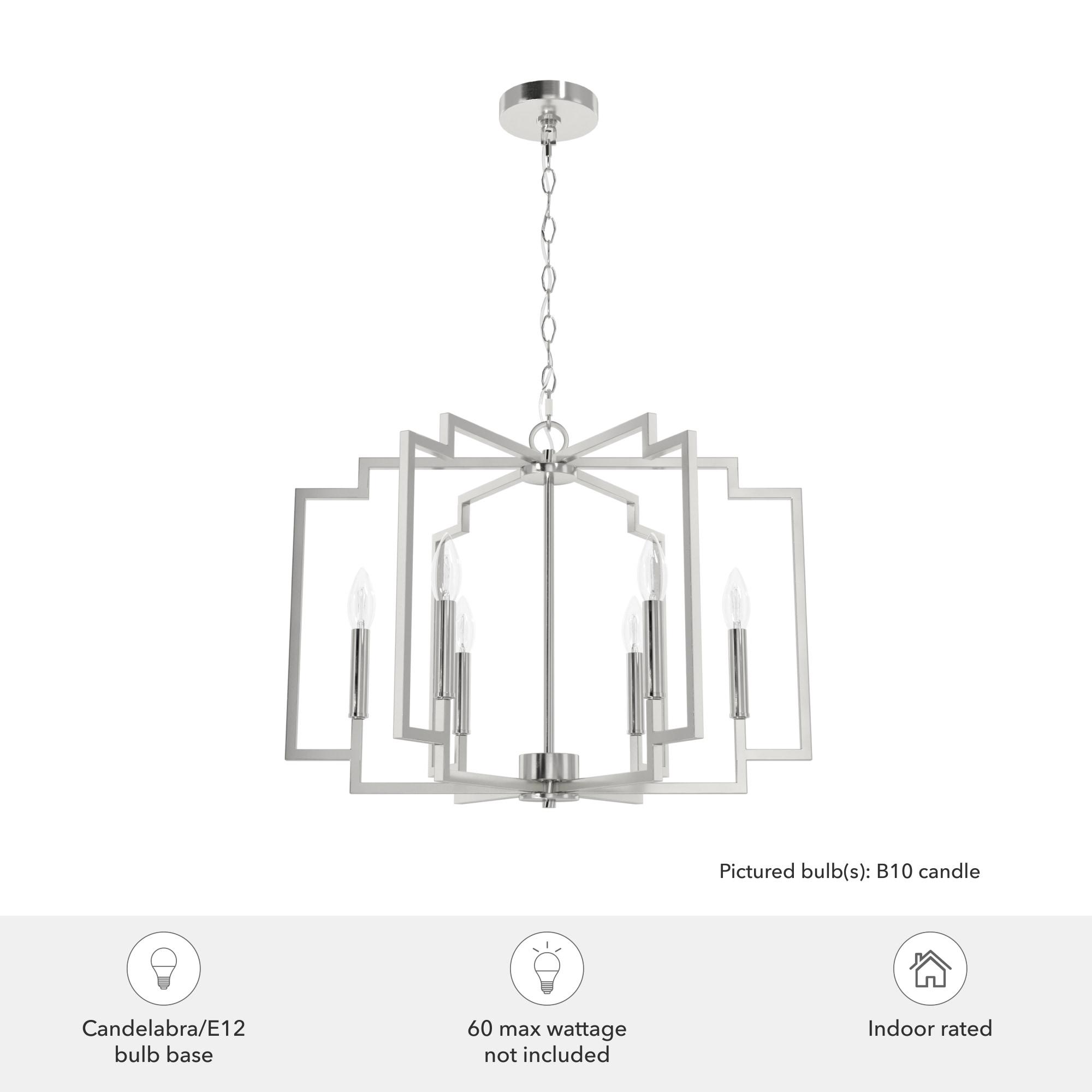Hunter Fan Hunter 30 Inch Zoanne 6 Light Chandelier Ceiling Light Fixture