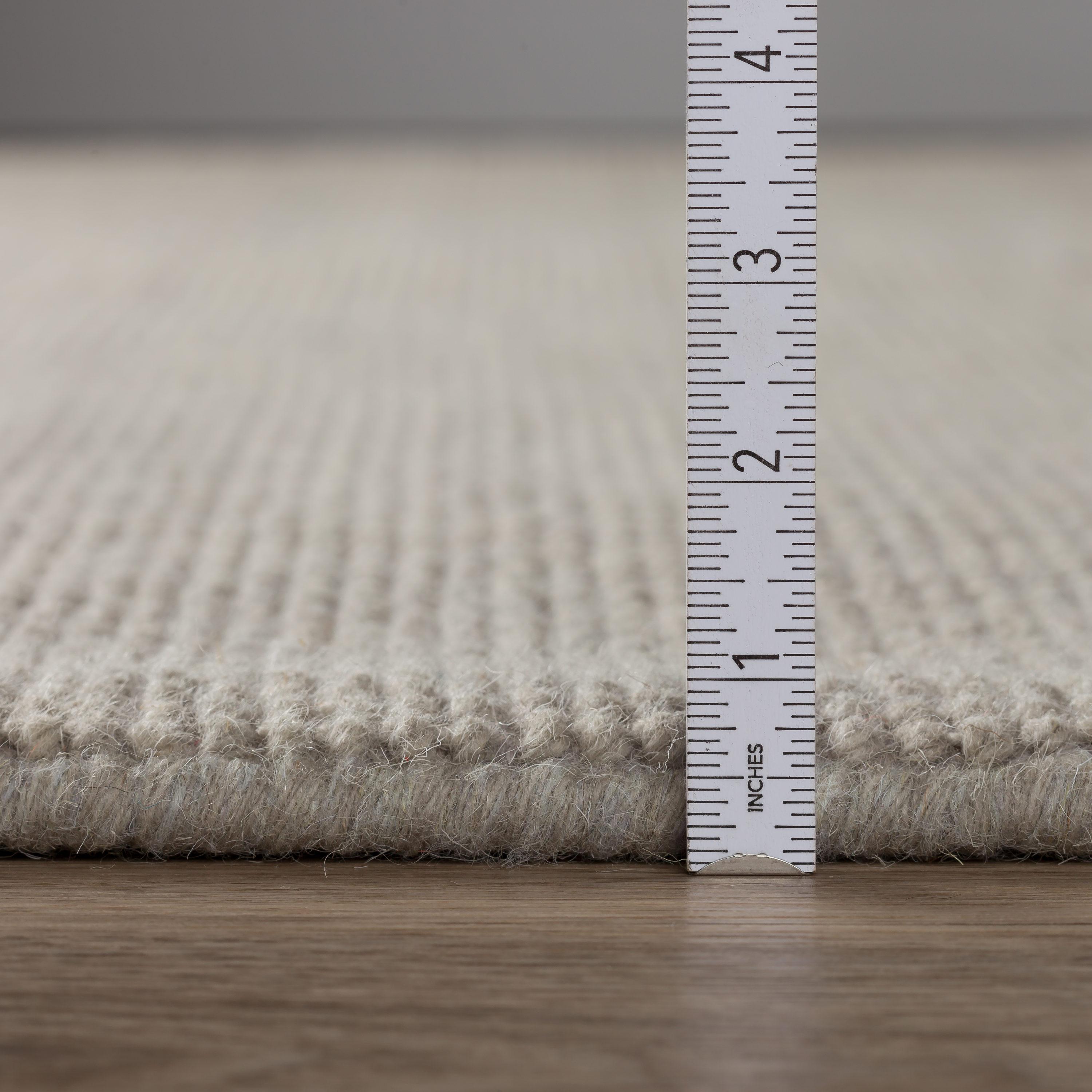Addison Rugs Jaxon 4 x 6 (ft) Loomed Wool Grey Rectangular Indoor Solid Farmhouse/Cottage Area rug