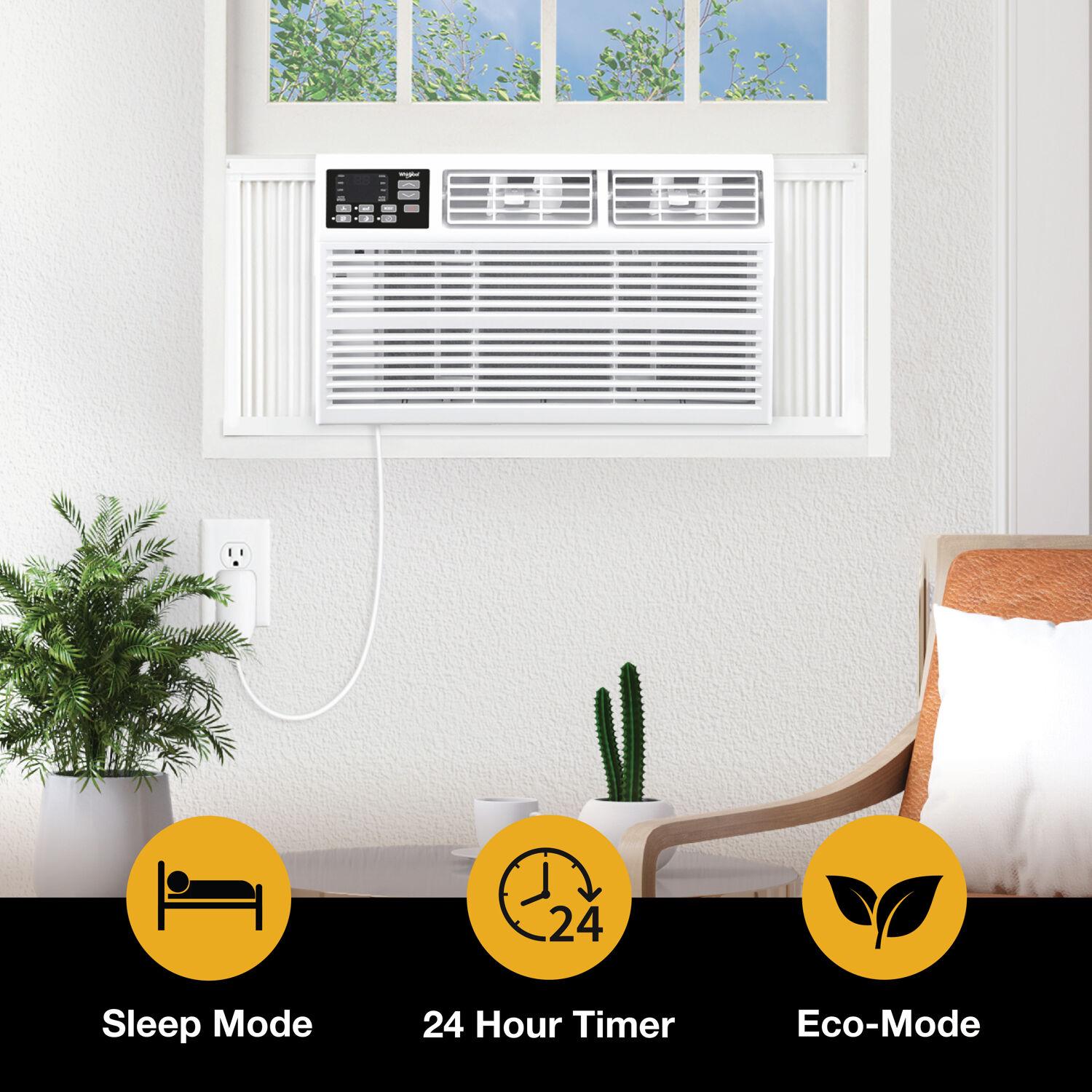 Whirlpool 15,000 BTU 115V Window-Mounted Air Conditioner with Remote Control