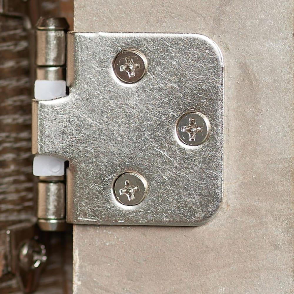 RELIABILT 200-Degree Adjustable Overlay Overlay Surface Self-Closing Satin nickel Cabinet Hinge , 5 Pairs ( 10 -Pieces)