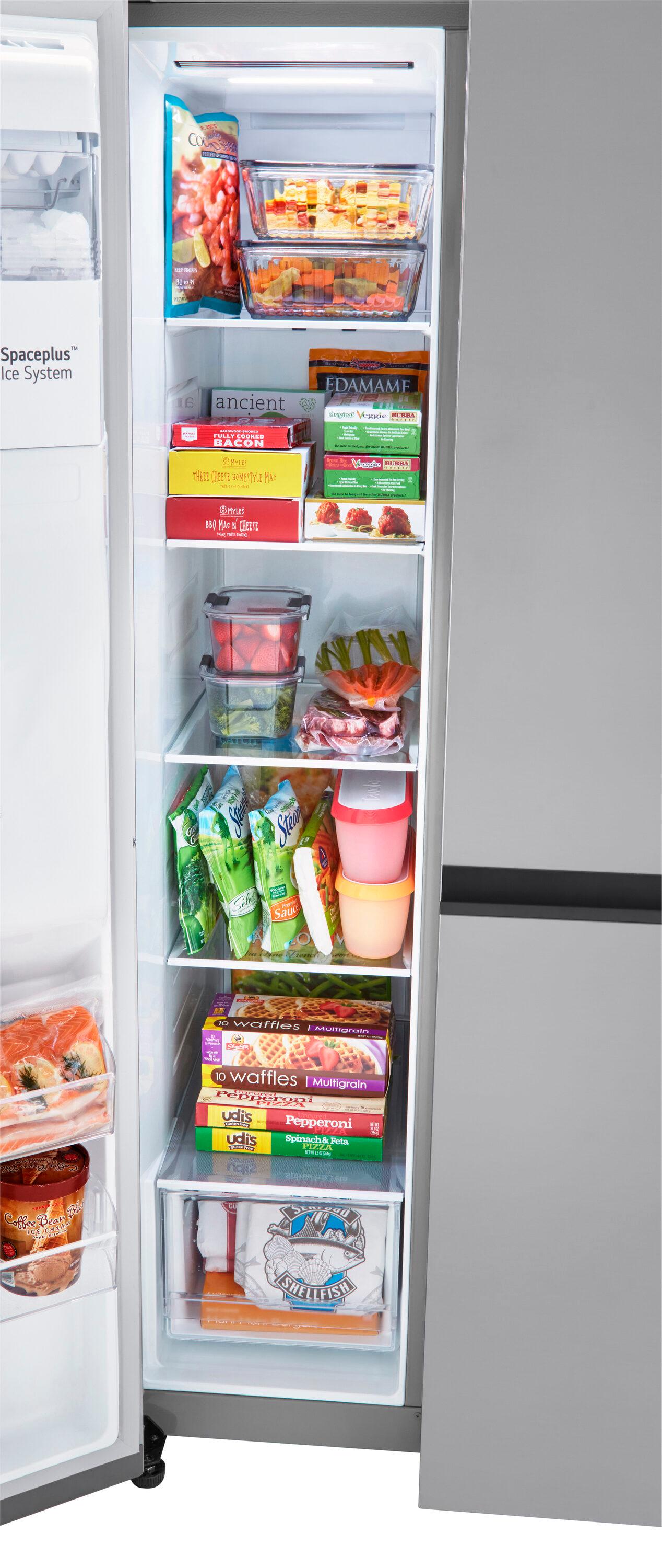LG 23 Cu. Ft. Side-By-Side Counter-Depth Refrigerator With Smooth Touch Dispenser LRSXC2306S