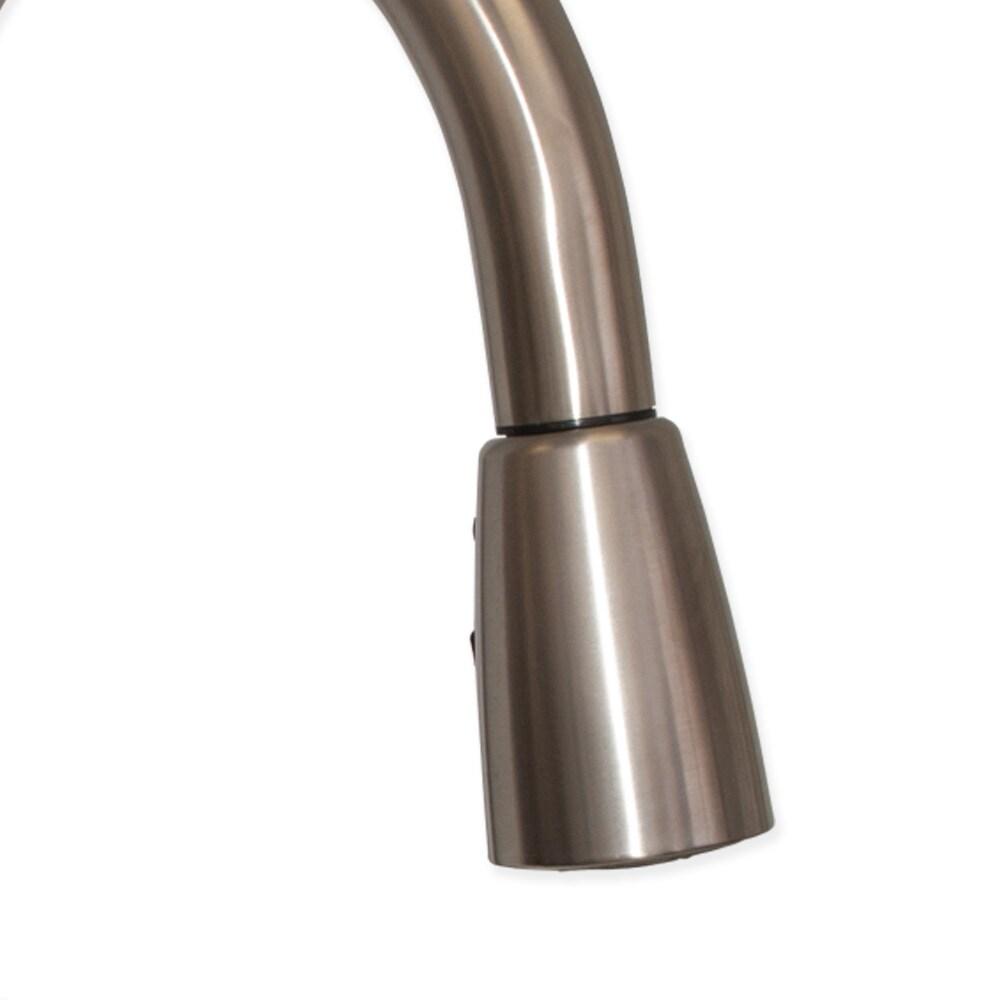 EZ-FLO 10389 Kitchen Faucet with High Arc Pull-Down Spray, One-Handle, Brush Nickel