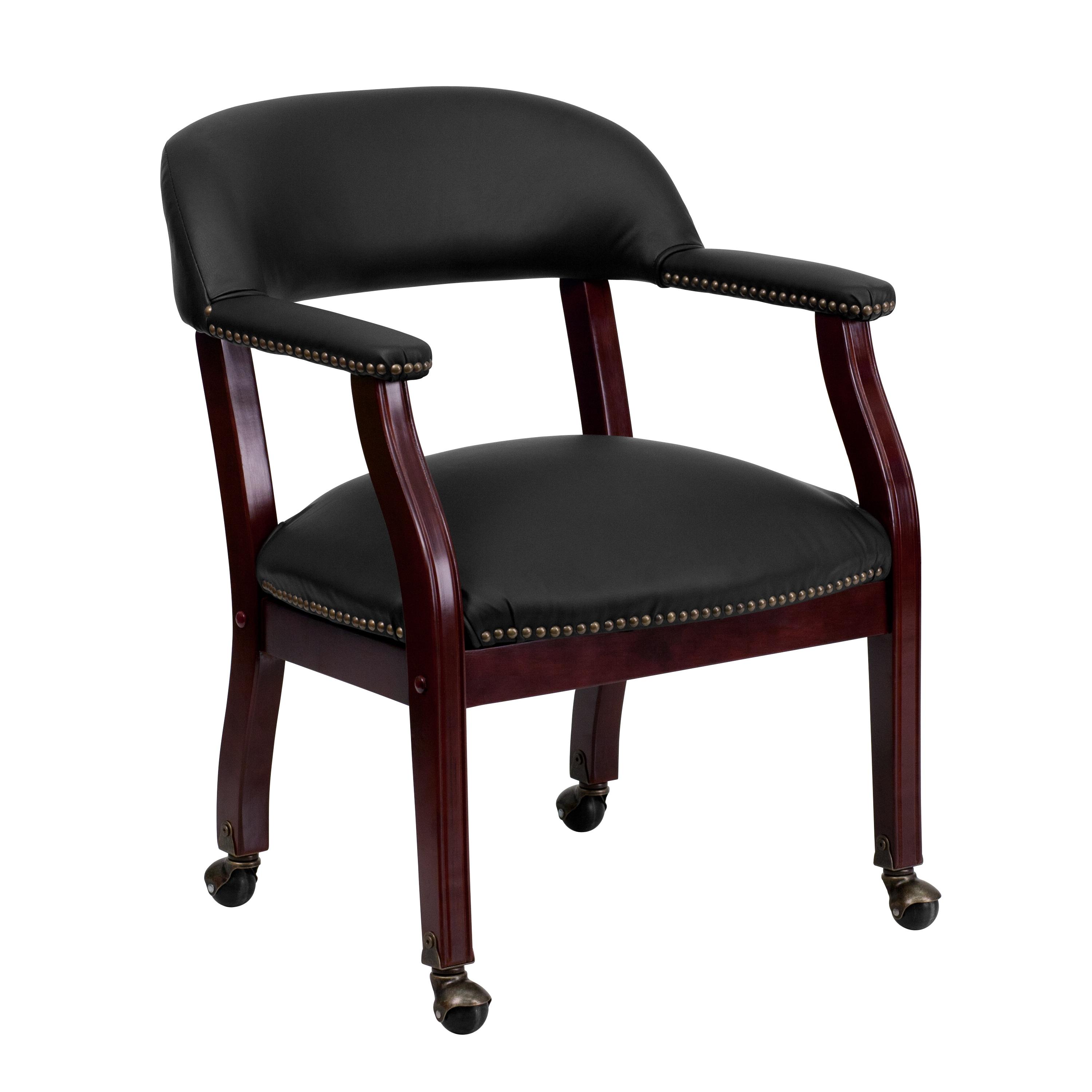 Flash Furniture Paulson Conference Chair with Accent Nail Trim and Casters
