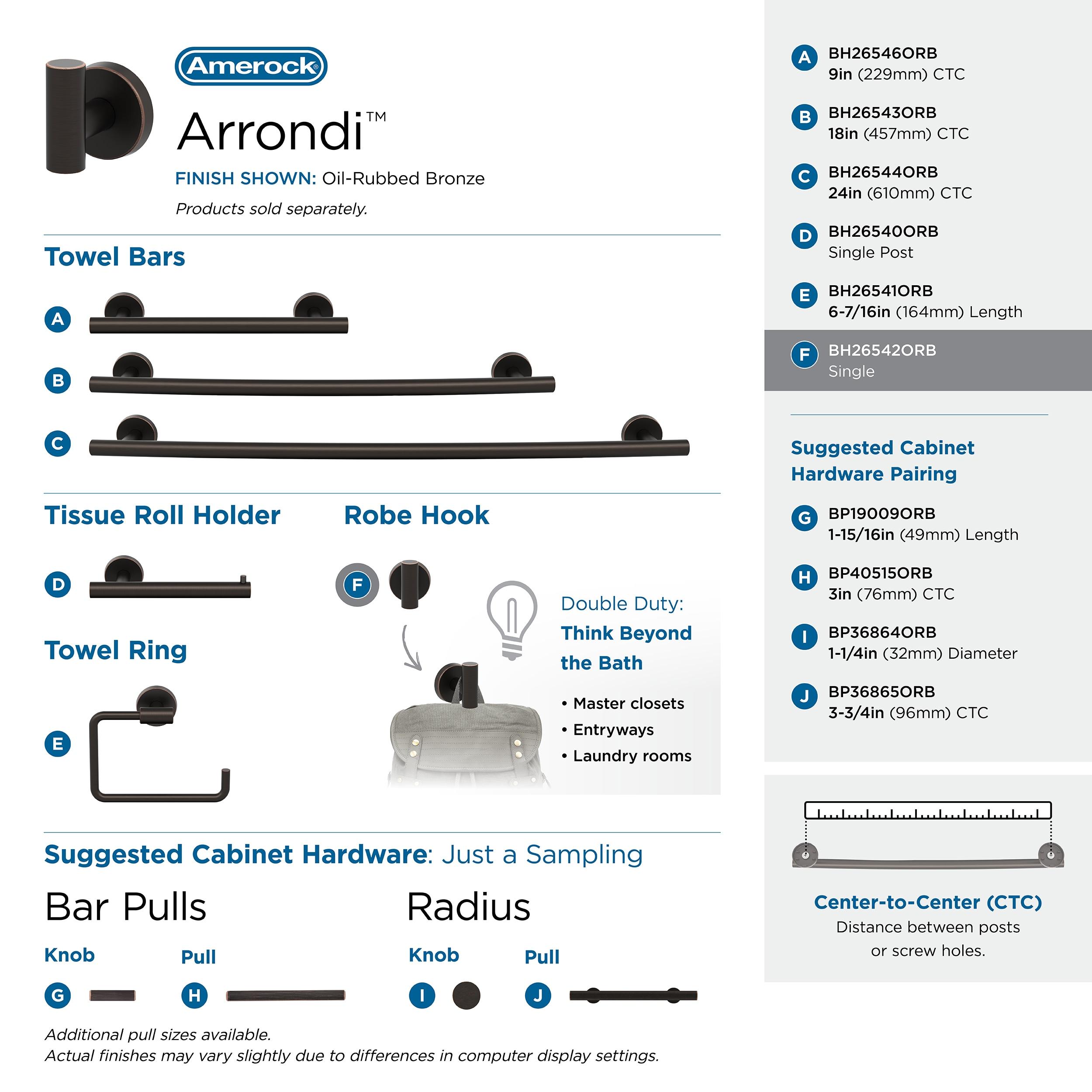 Arrondi™ Wall Mounted Robe Hook
