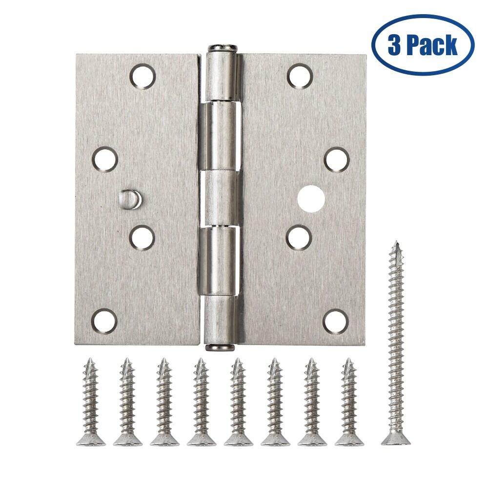 4'' H x 4'' W Butt Bearing Pair Door Hinge (Set of 3)