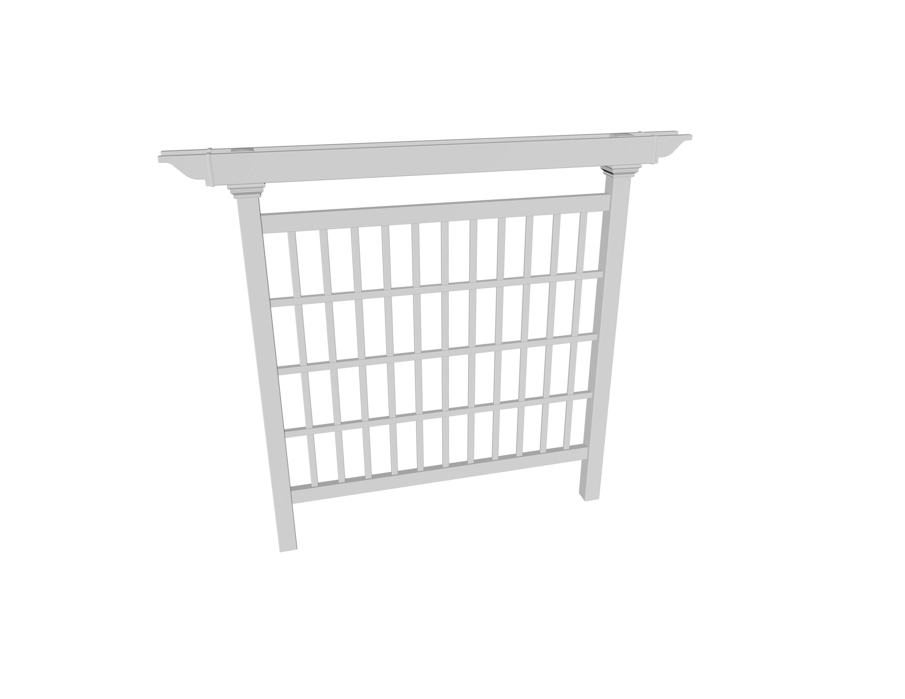 Vita Camden 90'' H x 4'' W Vinyl Lattice Panel Trellis