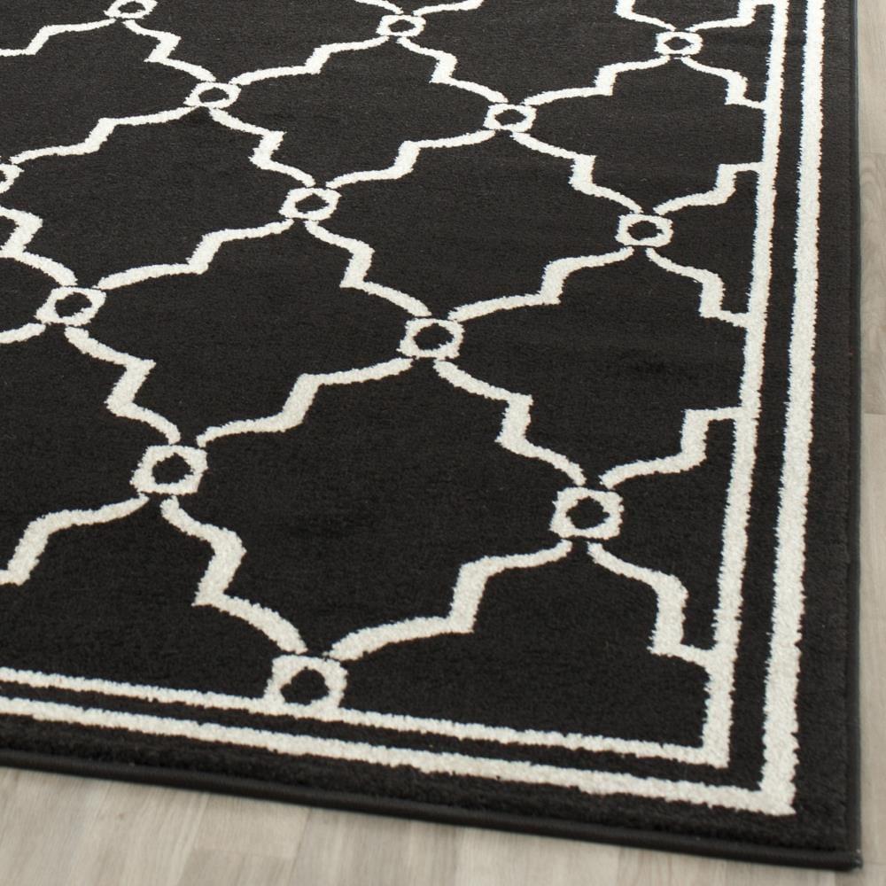 Amherst AMT414 Power Loomed Indoor Accent Rug - Anthracite/Ivory - 2'6"x4' - Safavieh