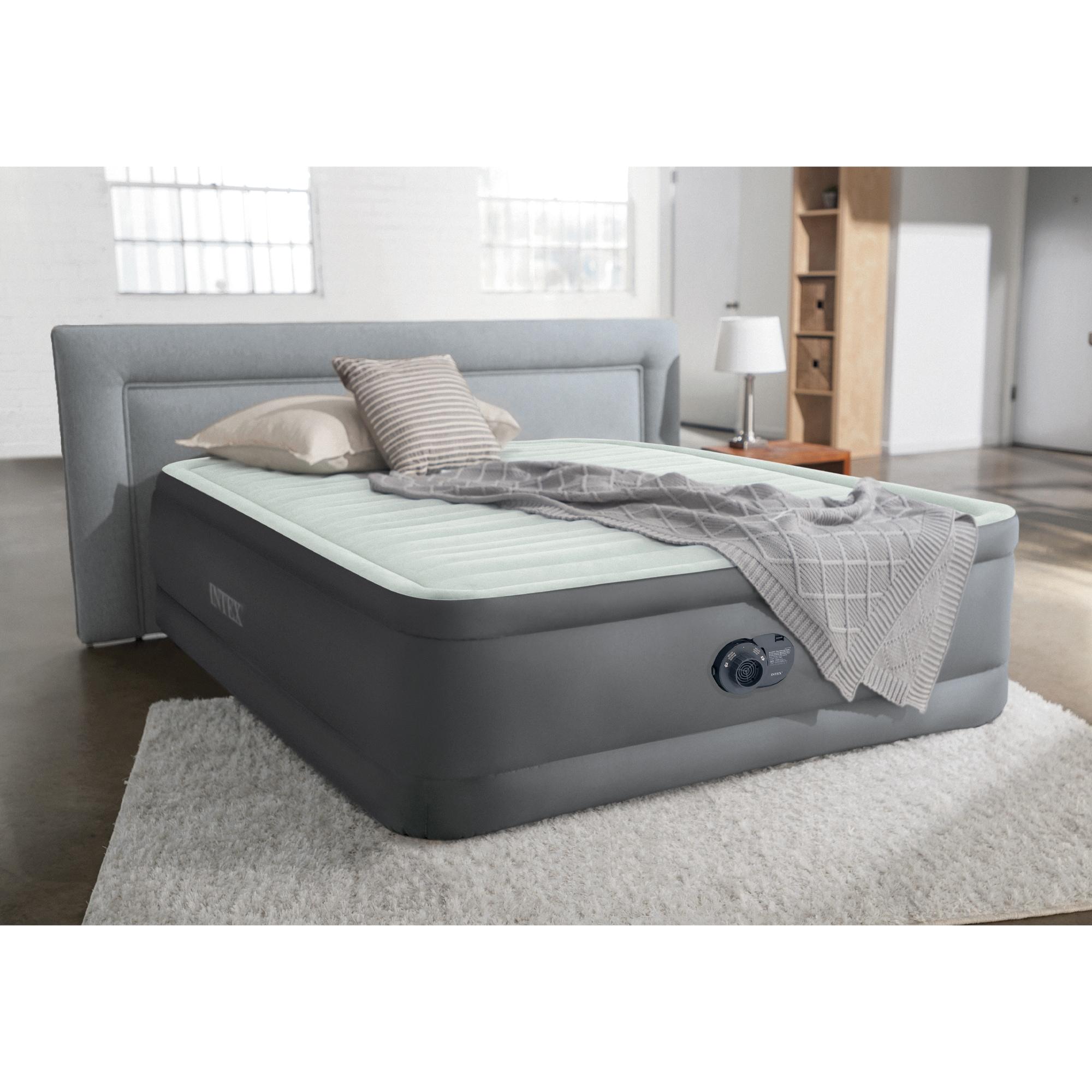 Intex PremAire Dream Support Fiber Tech Air Mattress with Built-In Pump & Reviews | Wayfair
