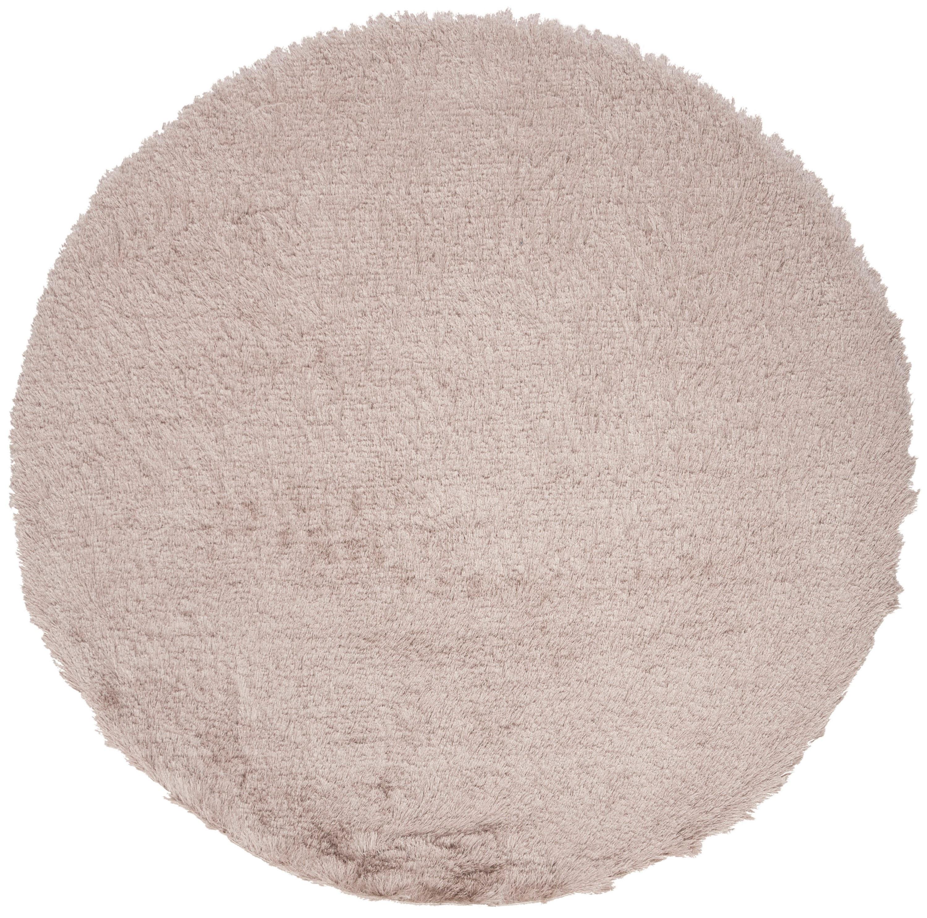 Paris Shag SG511 Hand Tufted Indoor Area Rug - Beige - 5' Round - Safavieh