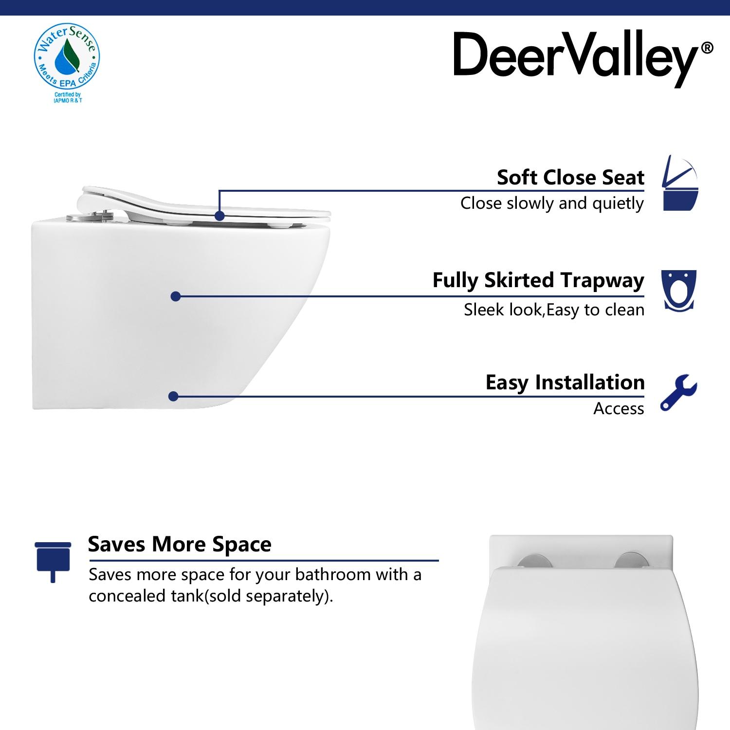 Liberty 1.6 GPF Elongated Wall Hung Toilets (Seat Included)