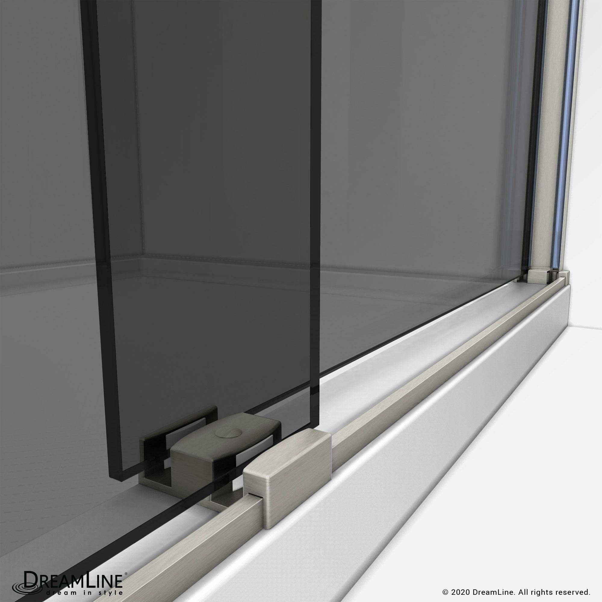 Sapphire 56" W x 76" H Frameless Shower Door