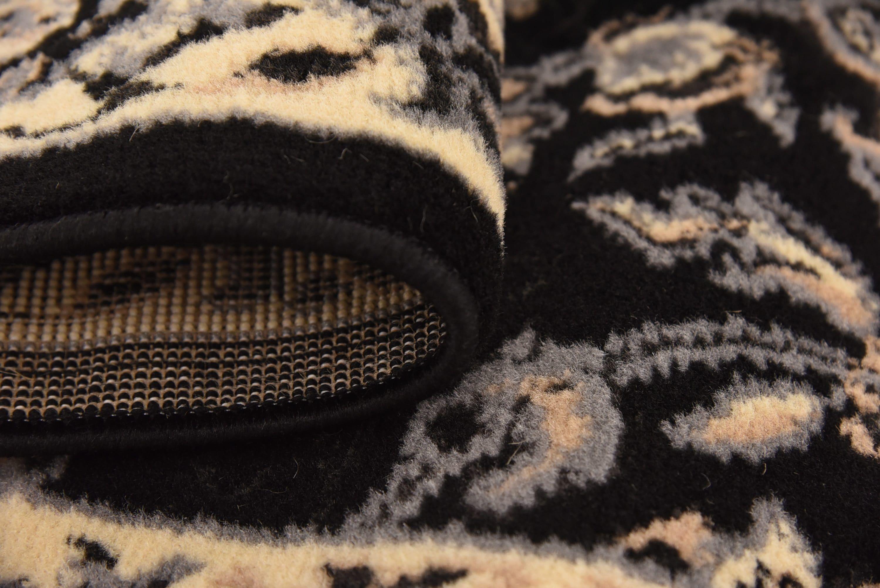 Unique Loom 2' 2 x 8' 2 Sialk Hill Washington Black Area Rug