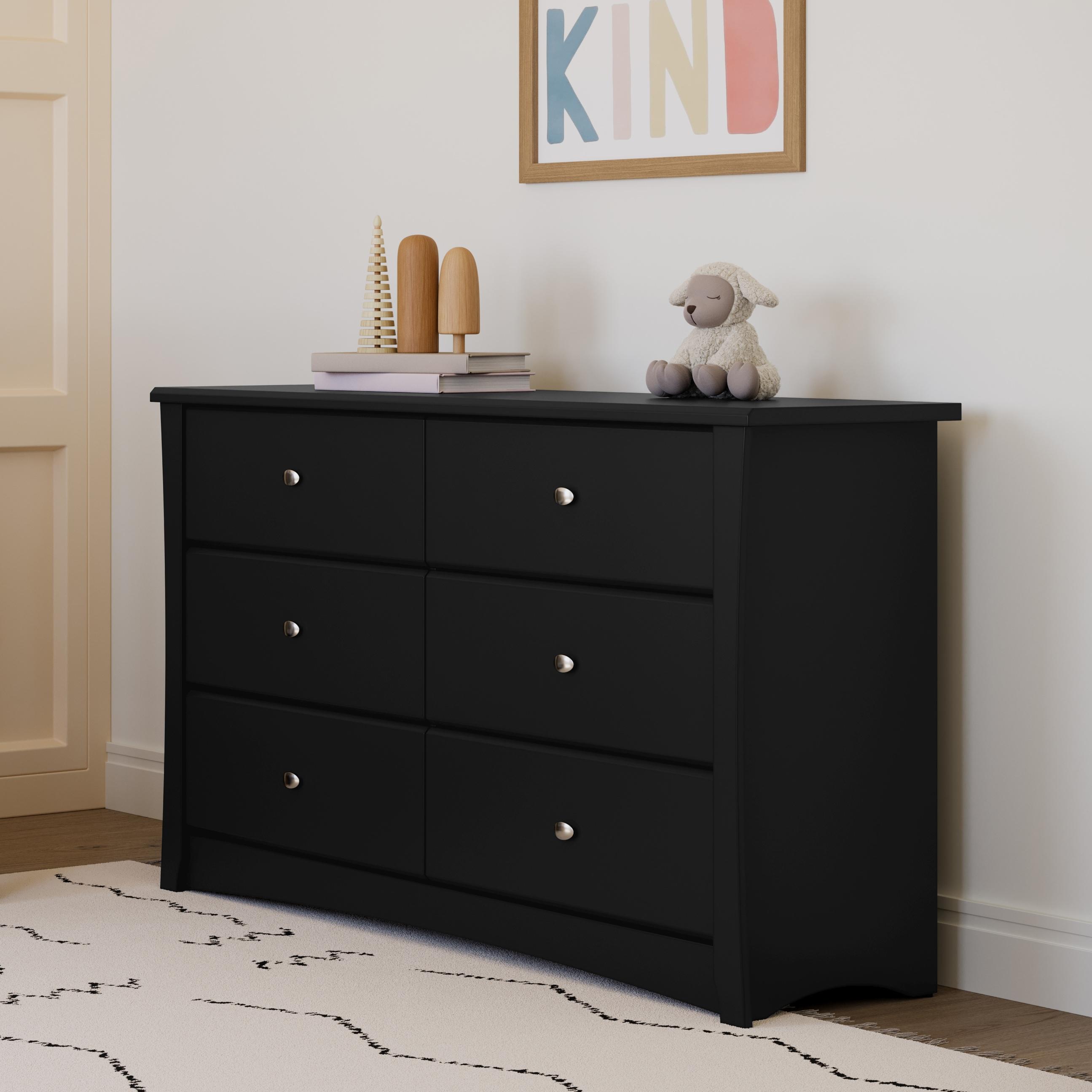 Crescent 6 Drawer Double Dresser